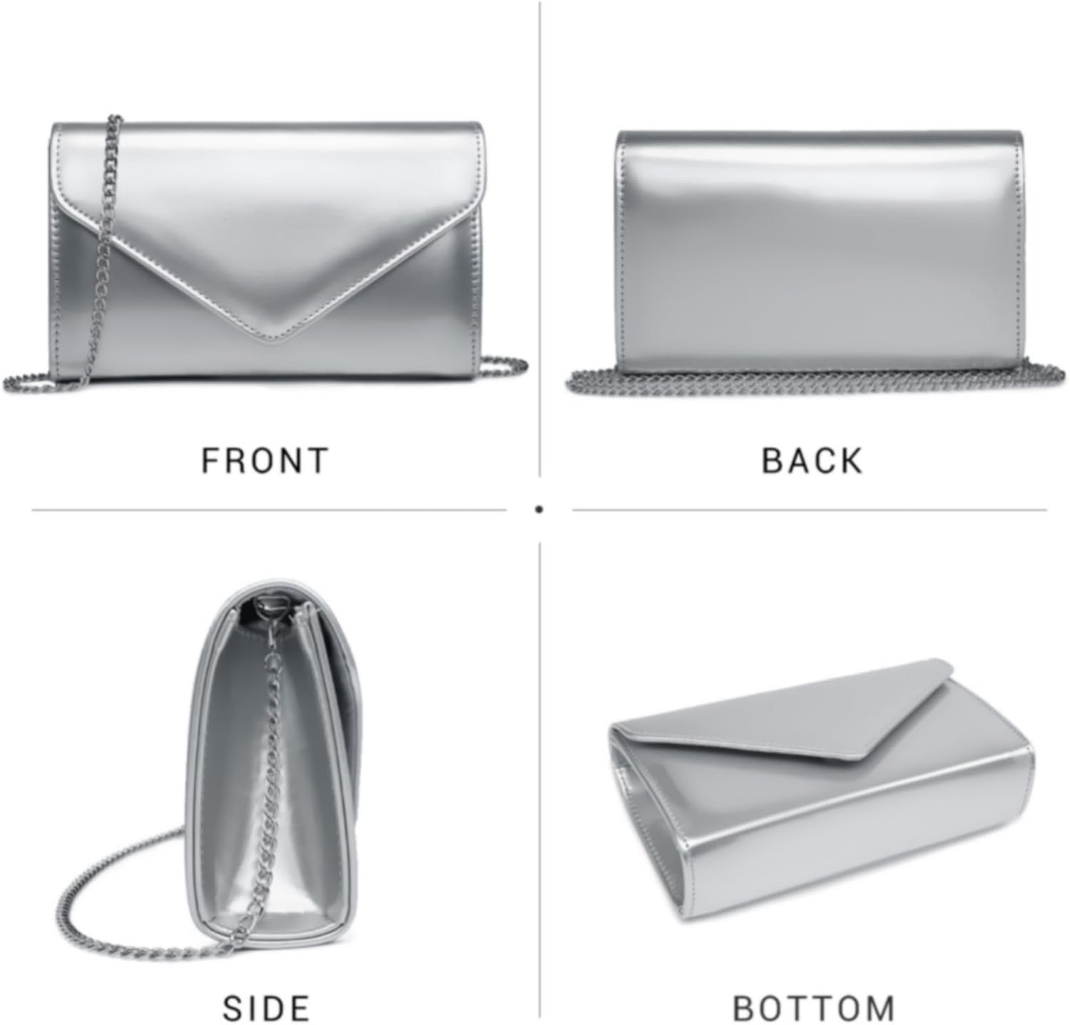 Women Glitter Evening Bags Formal Clutches Wedding Purses Party Dressy Clutch Purse Cocktail Prom Handbags