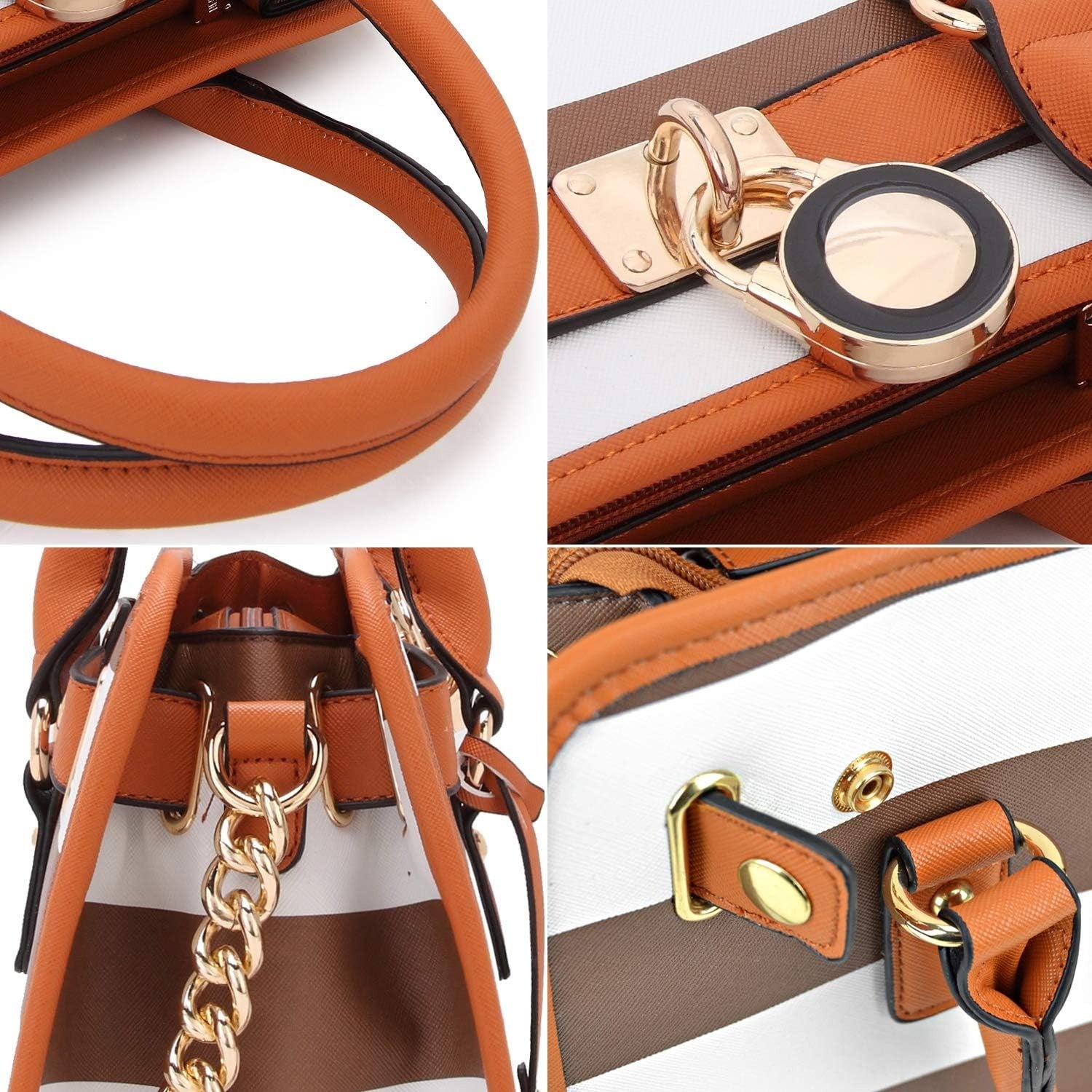 Women Handbags Top Handle Satchel Purse Shoulder Bag Hobo Bag Work Bag Set 2pcs