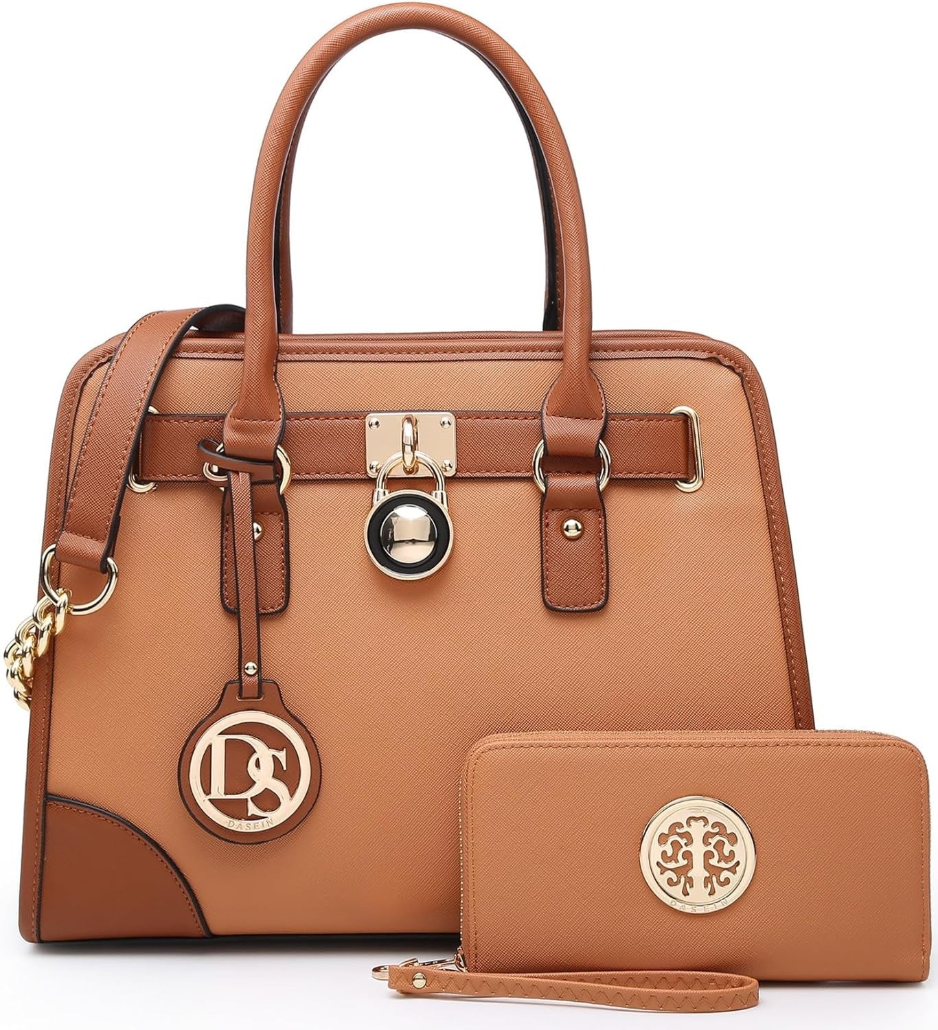 Women Handbags Top Handle Satchel Purse Shoulder Bag Hobo Bag Work Bag Set 2pcs