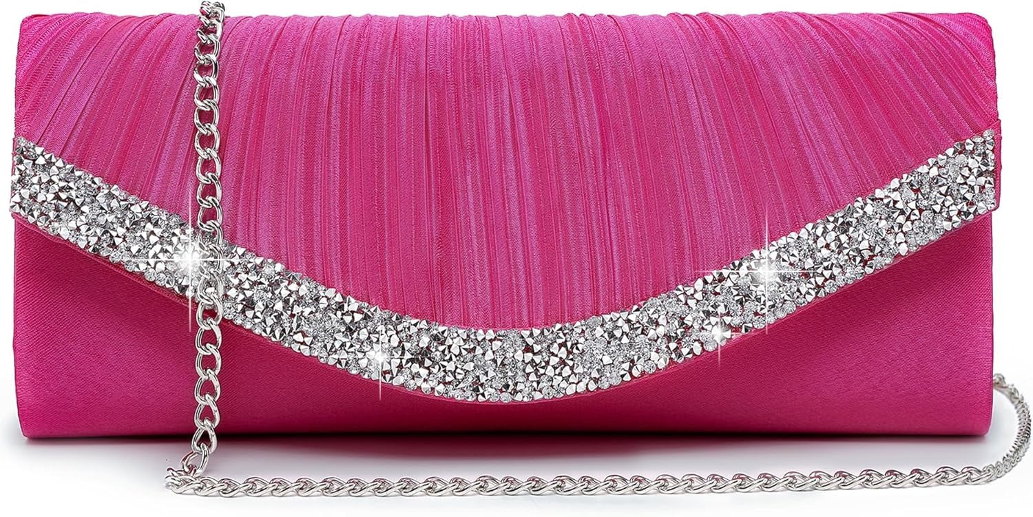 Clutch Purses for Women Evening Bags Formal Clutches with Rhinestones for Wedding Party Prom Dressy Purse