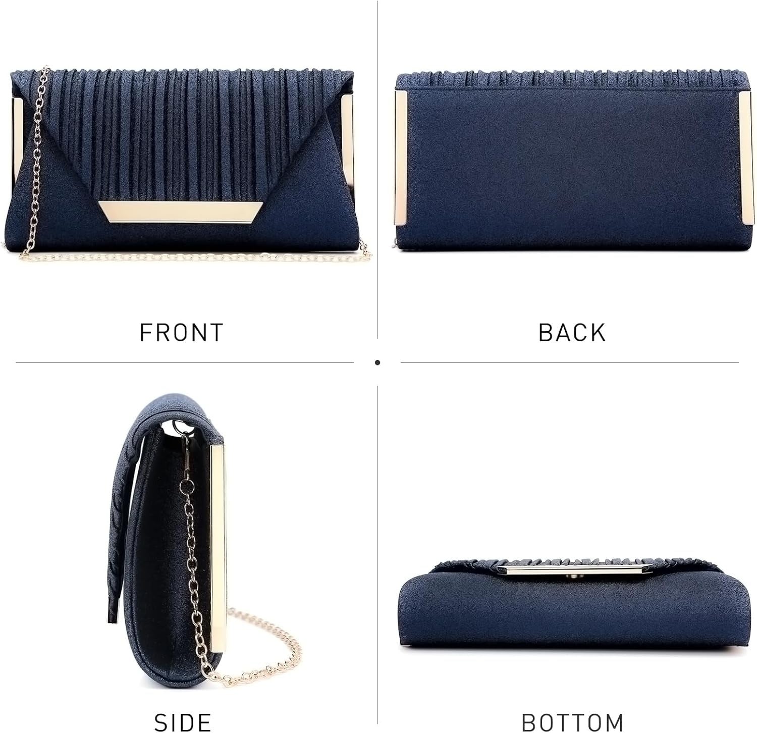 Women Evening Bags Wedding Purses Handbags Party Clutches Cocktail Prom Formal Clutch with Glitter Rhinestones