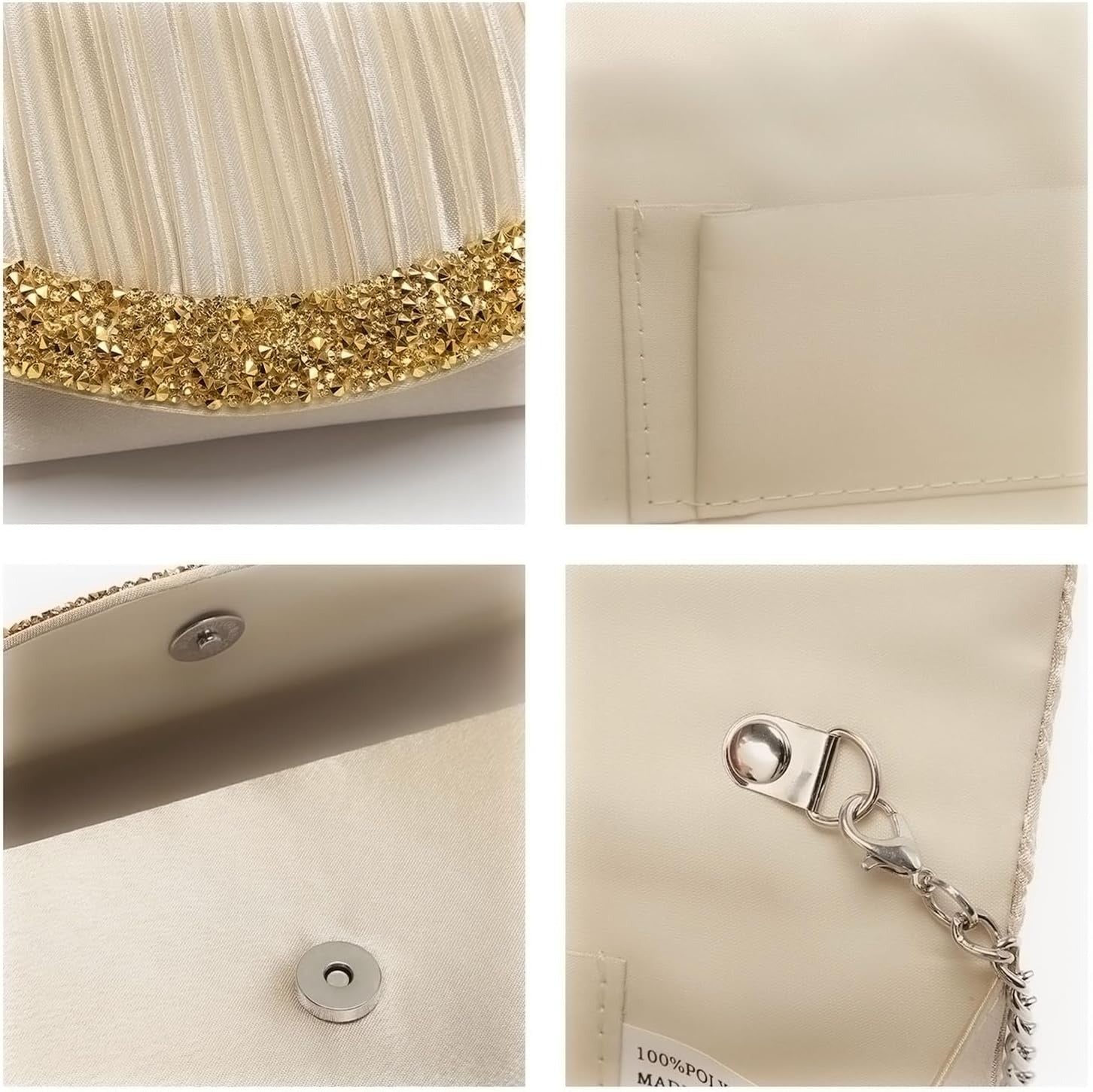 Clutch Purses for Women Evening Bags Formal Clutches with Rhinestones for Wedding Party Prom Dressy Purse