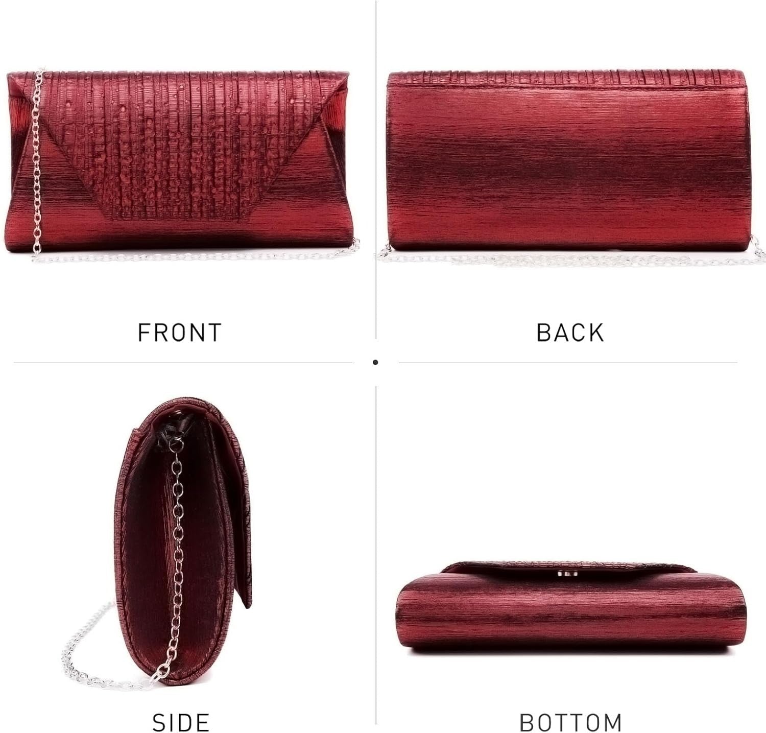 Women Evening Bags Wedding Purses Handbags Party Clutches Cocktail Prom Formal Clutch with Glitter Rhinestones