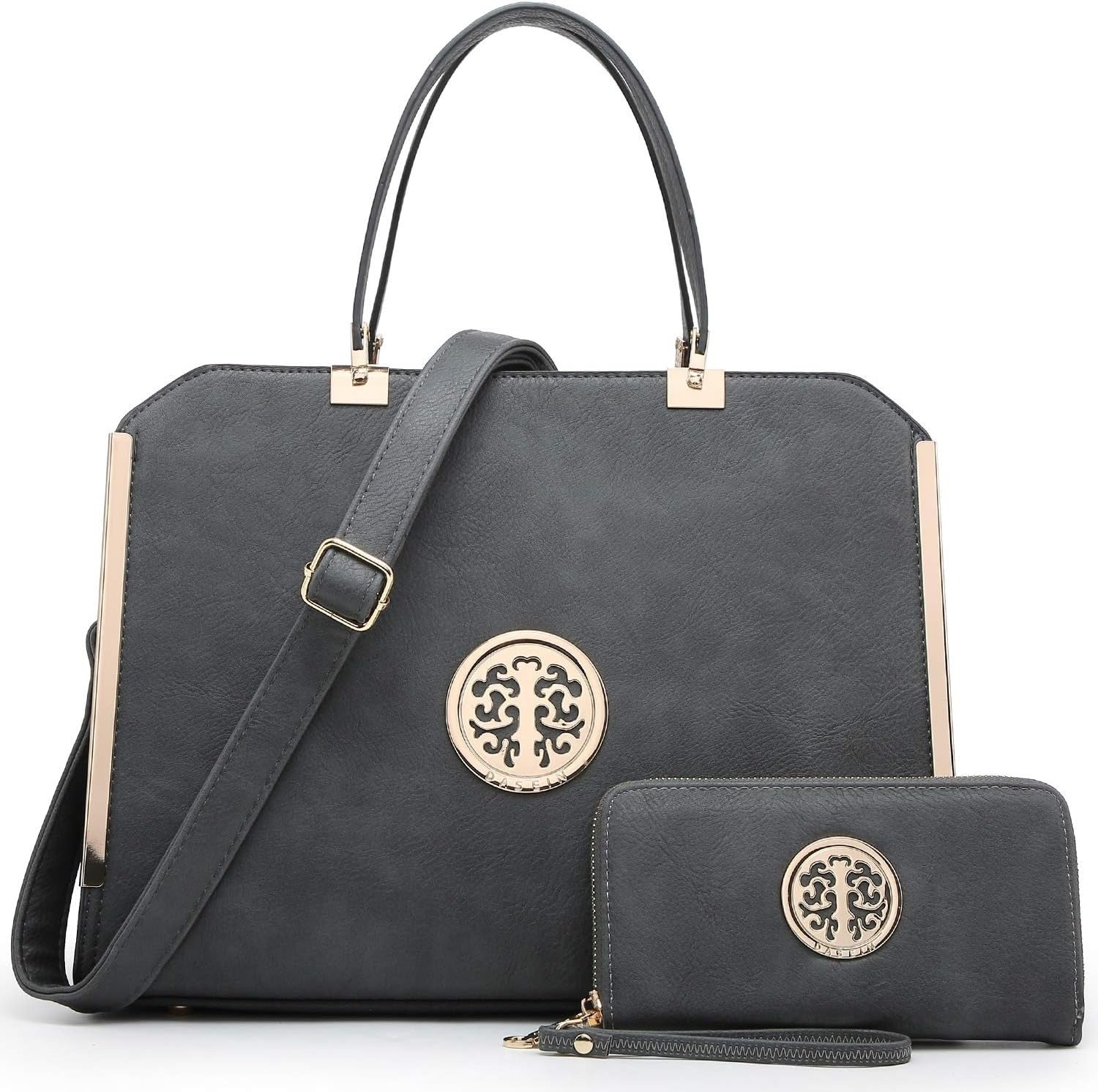 Women Purses and Handbags Top Handle Satchel Bags Large Shoulder Work Bag Tote with Wallet