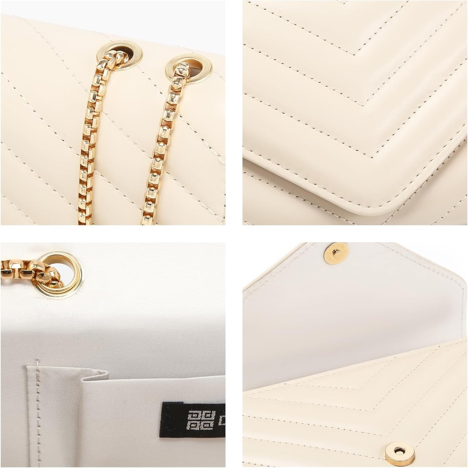 Women Small Quilted Crossbody Bags Stylish Designer Evening Bag Clutch Purses and Handbags with Chain Shoulder Strap