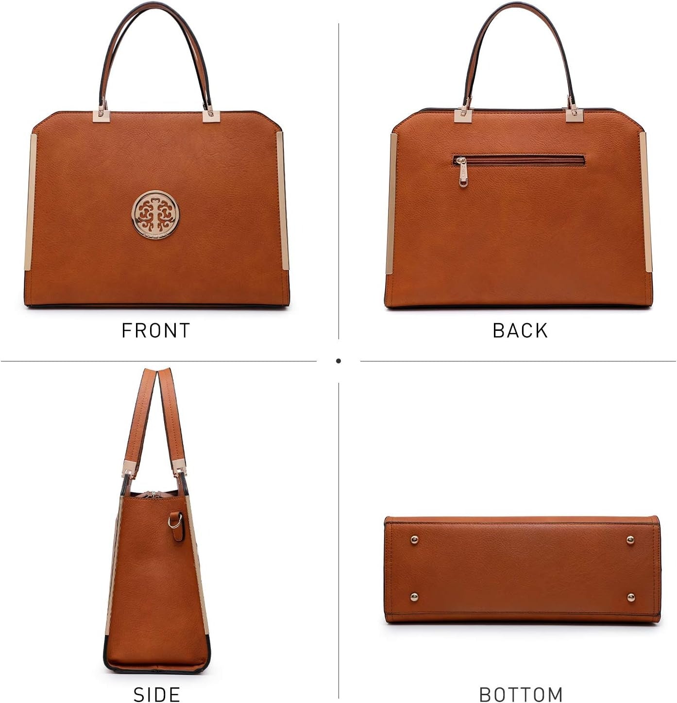 Women Purses and Handbags Top Handle Satchel Bags Large Shoulder Work Bag Tote with Wallet