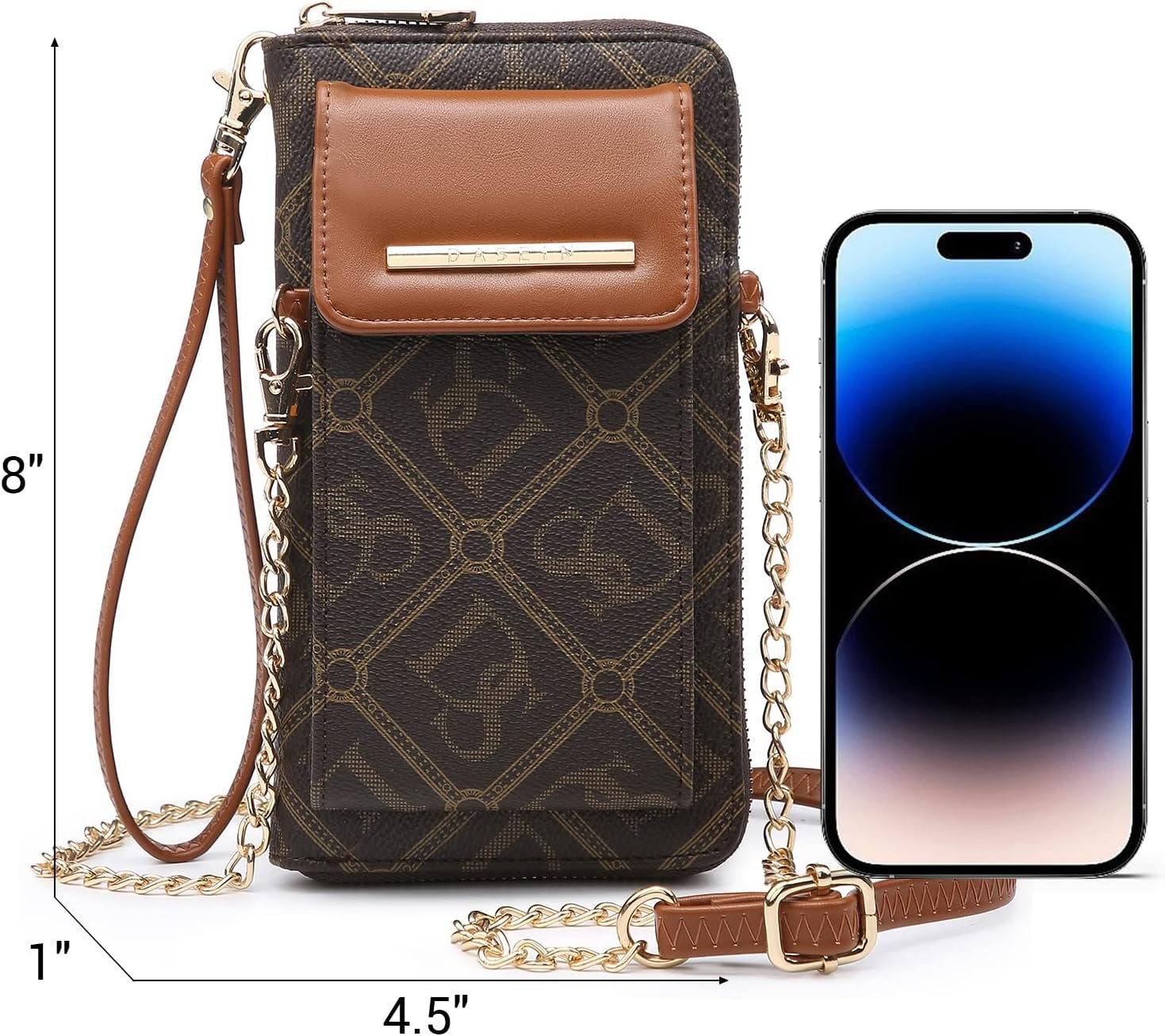 Crossbody Bag Phone Purse Handbag for Women Shoulder Bag Credit Card Wristlet Wallet with Multi Pockets