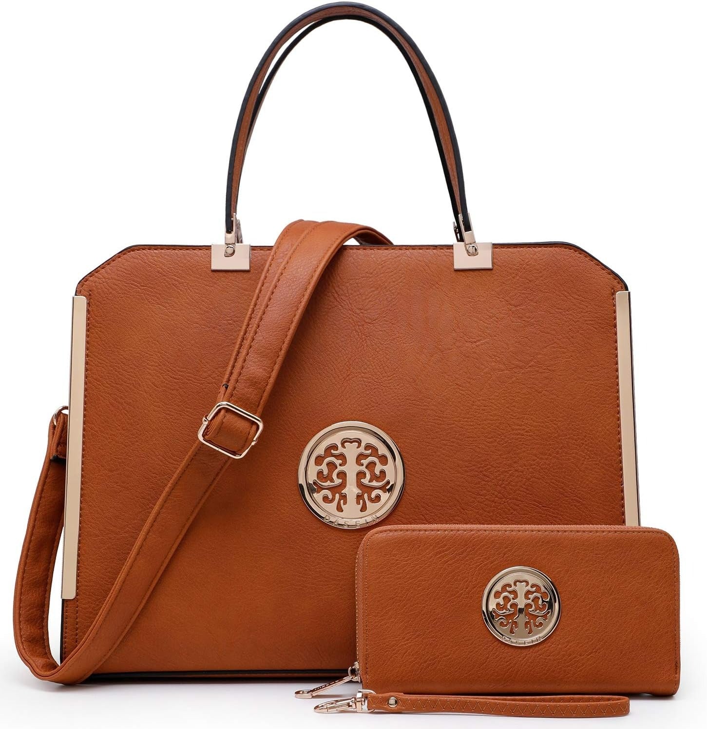 Women Purses and Handbags Top Handle Satchel Bags Large Shoulder Work Bag Tote with Wallet