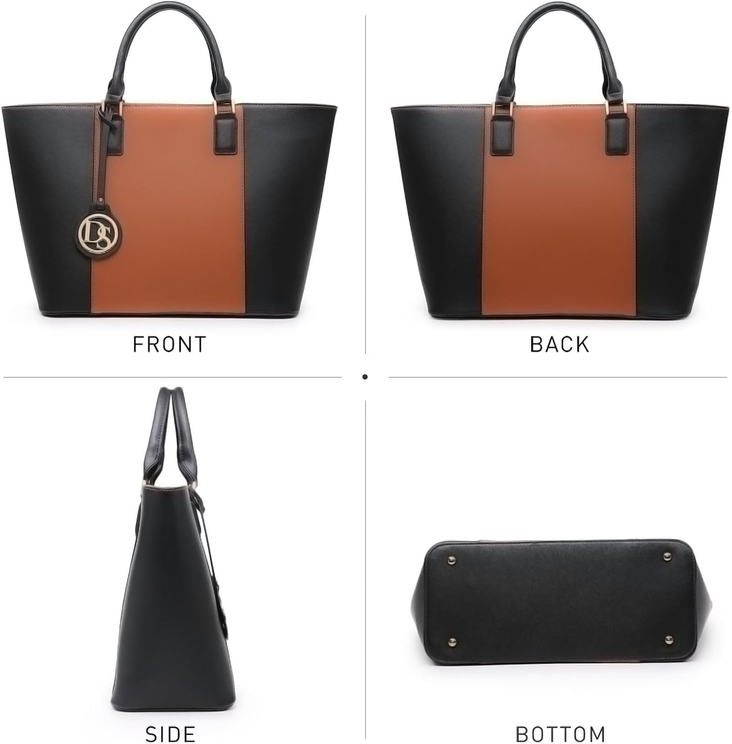 Satchel Purse Handbag for Women Large Shoulder Work Tote Bag With Matching Wallet