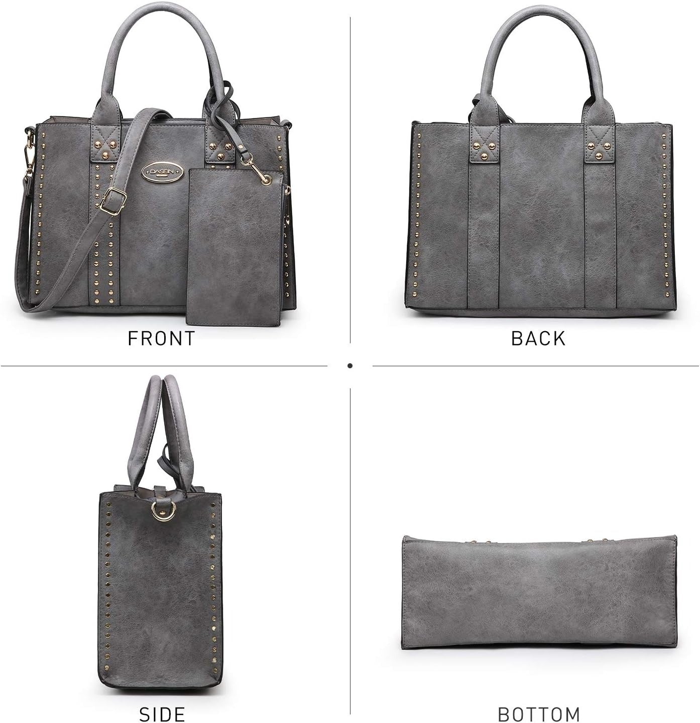Purses Handbags for Women Tote Wallet Set Top Handle Satchel Shoulder Hobo Bag 3pcs