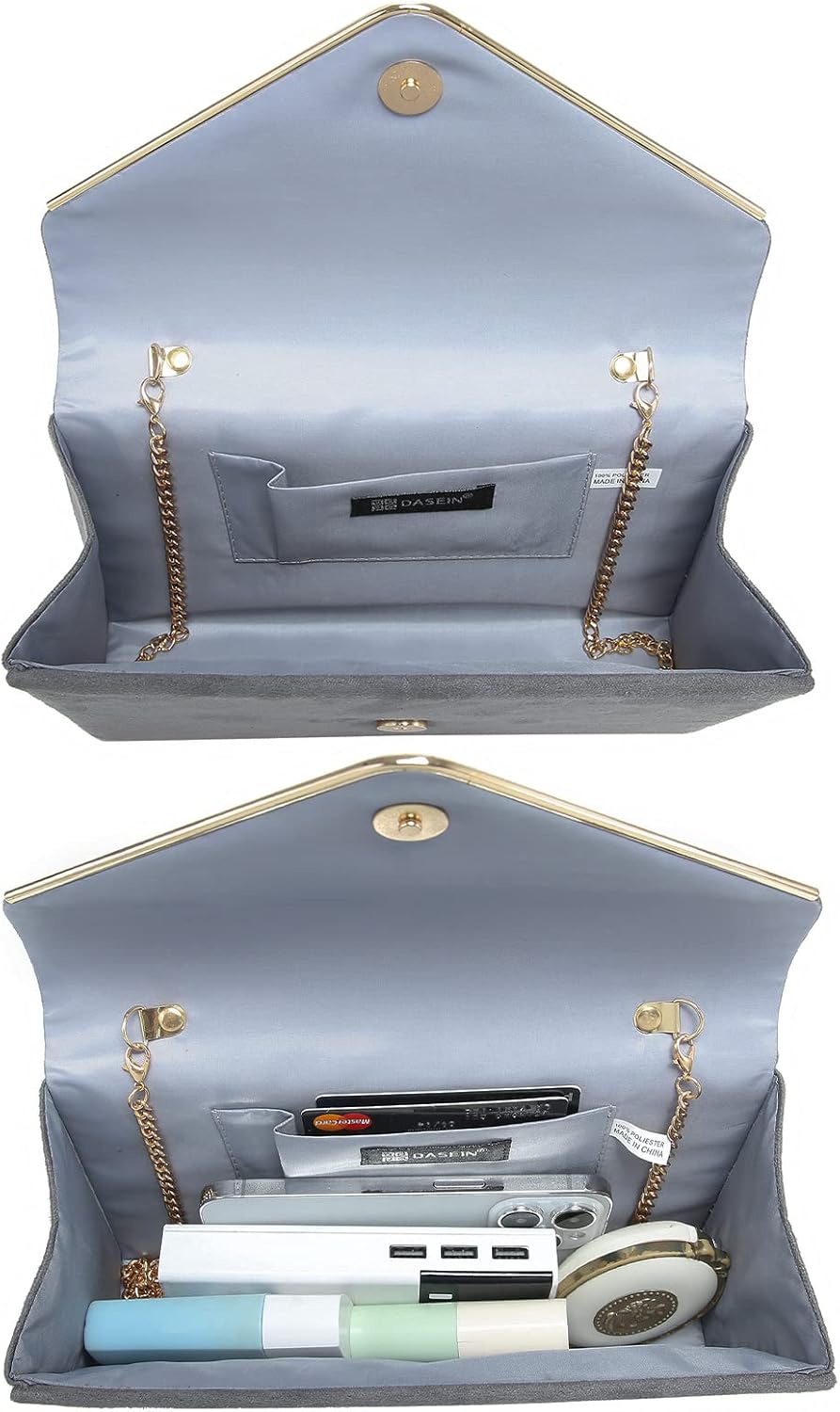 Women Faux Suede Evening Clutch Bags Formal Party Clutches Wedding Purses Cocktail Prom Clutches