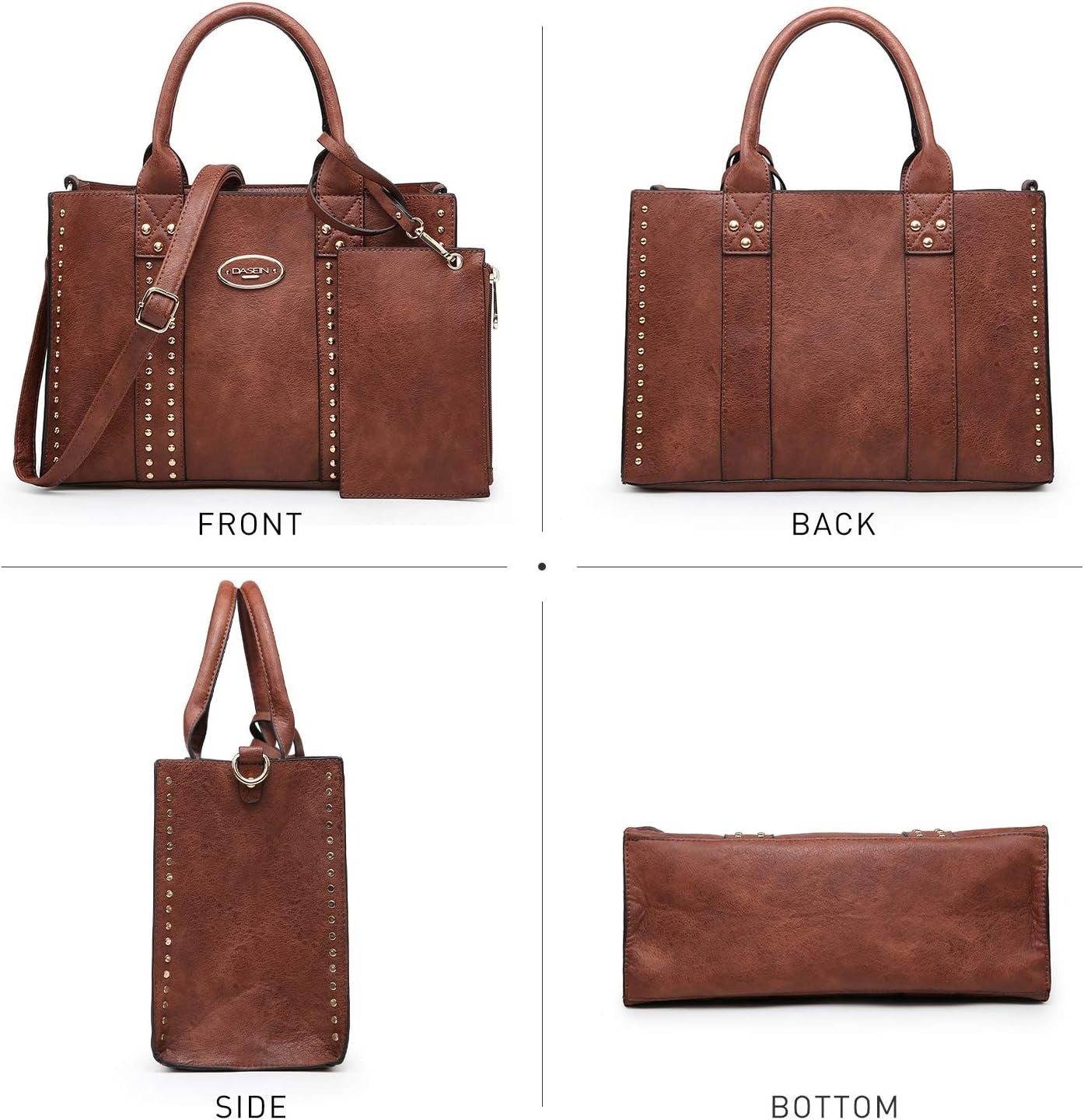 Purses Handbags for Women Tote Wallet Set Top Handle Satchel Shoulder Hobo Bag 3pcs