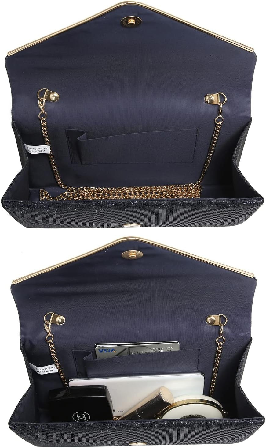 Women Glistening Clutches Handbags Evening Bags Wedding Purses Cocktail Prom Party Clutches