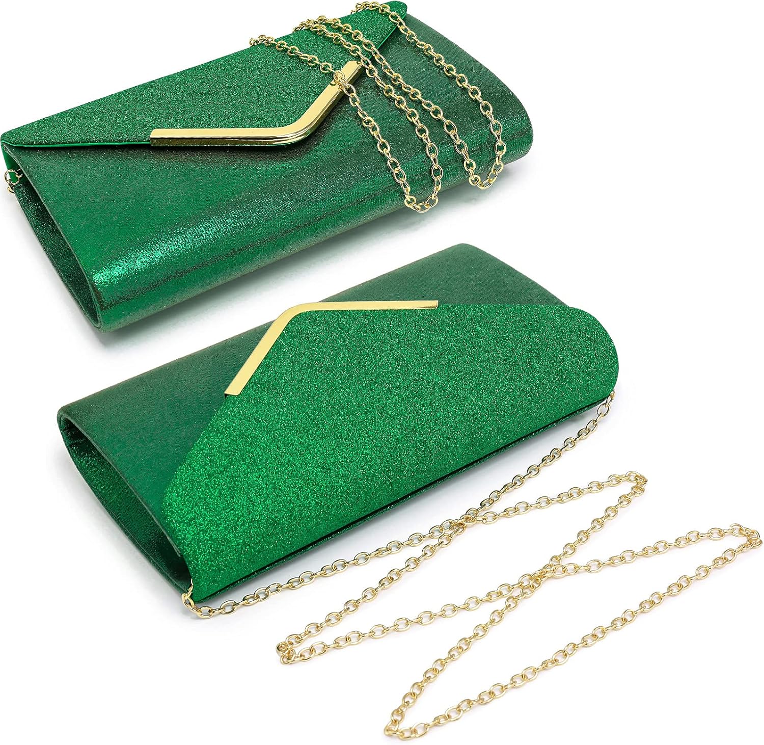 Women Evening Bags Formal Clutch Purses for Wedding Party Prom Handbags with Shoulder Strap and Glitter Flap | Formal, Wedding Party, Prom, with Shoulder Strap, Glitter Flap, Formal