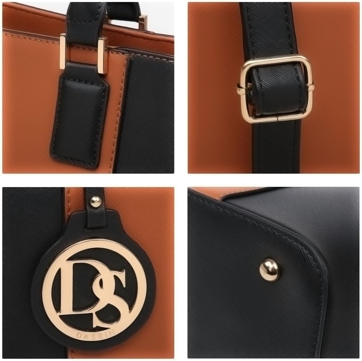 Satchel Purse Handbag for Women Large Shoulder Work Tote Bag With Matching Wallet