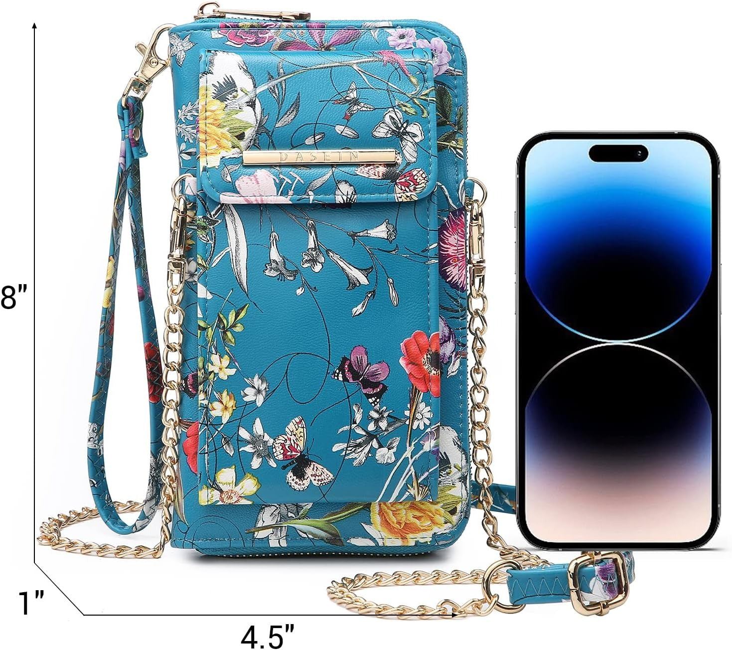 Crossbody Bag Phone Purse Handbag for Women Shoulder Bag Credit Card Wristlet Wallet with Multi Pockets