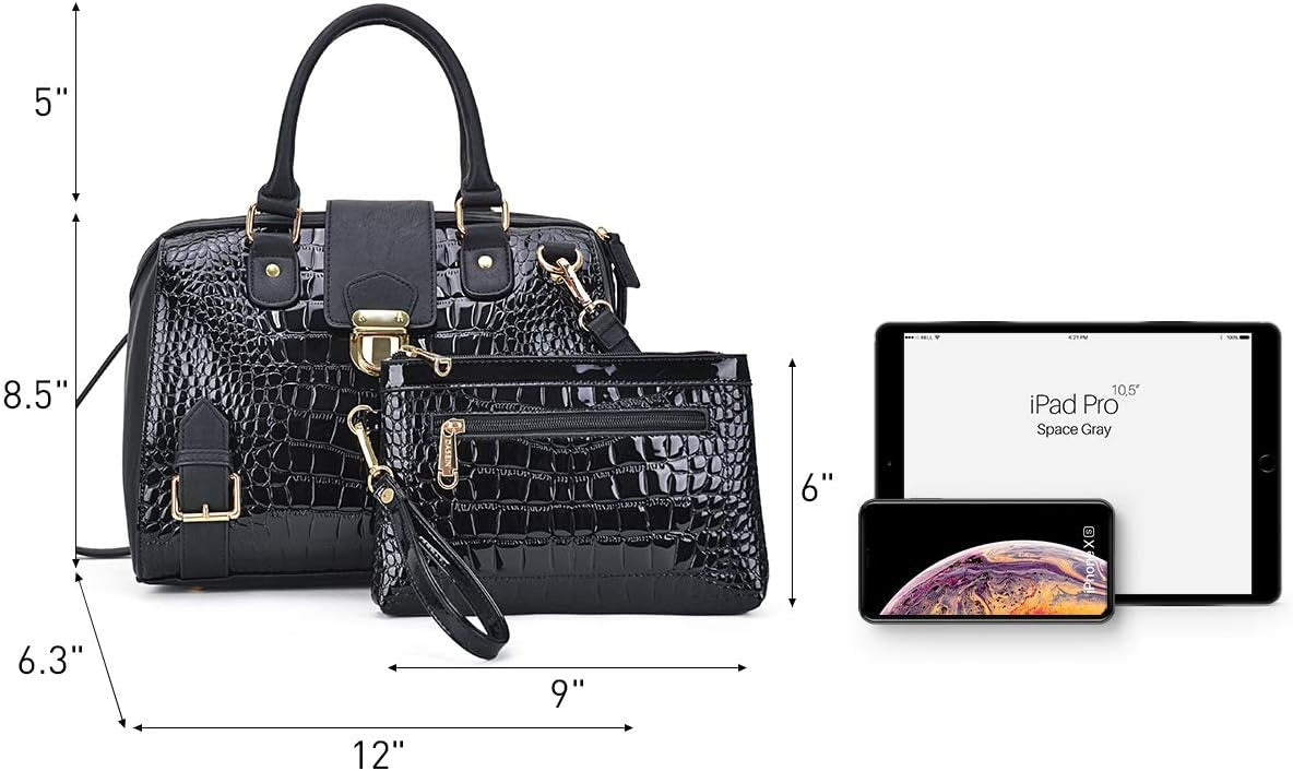 Women Barrel Handbags Fashion Satchel Bags Top Handle Shoulder Purses Vegan Leather Work Tote