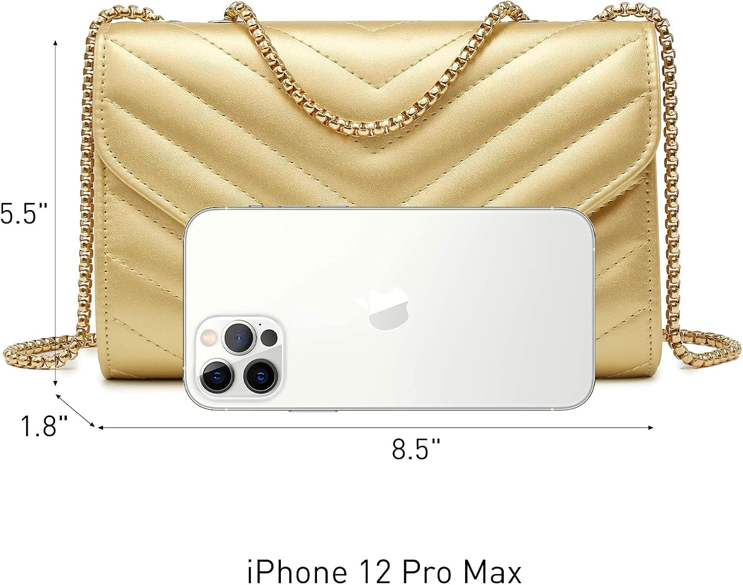 Women Small Quilted Crossbody Bags Stylish Designer Evening Bag Clutch Purses and Handbags with Chain Shoulder Strap