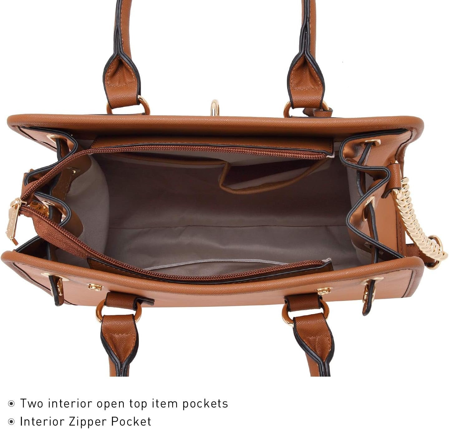 Women Handbags Top Handle Satchel Purse Shoulder Bag Hobo Bag Work Bag Set 2pcs