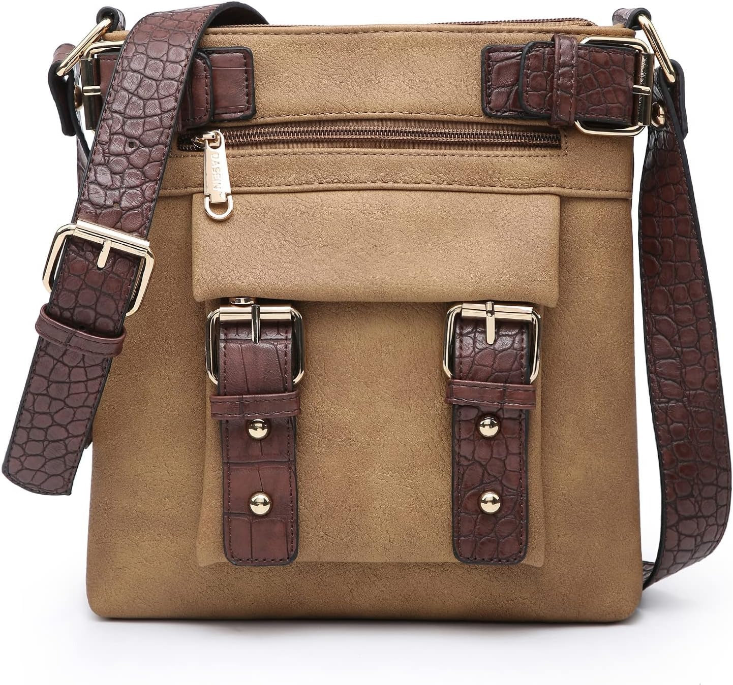 Women Lightweight Crossbody Bags Soft Vegan Leather Messenger Bag Shoulder Bag Travel Purse