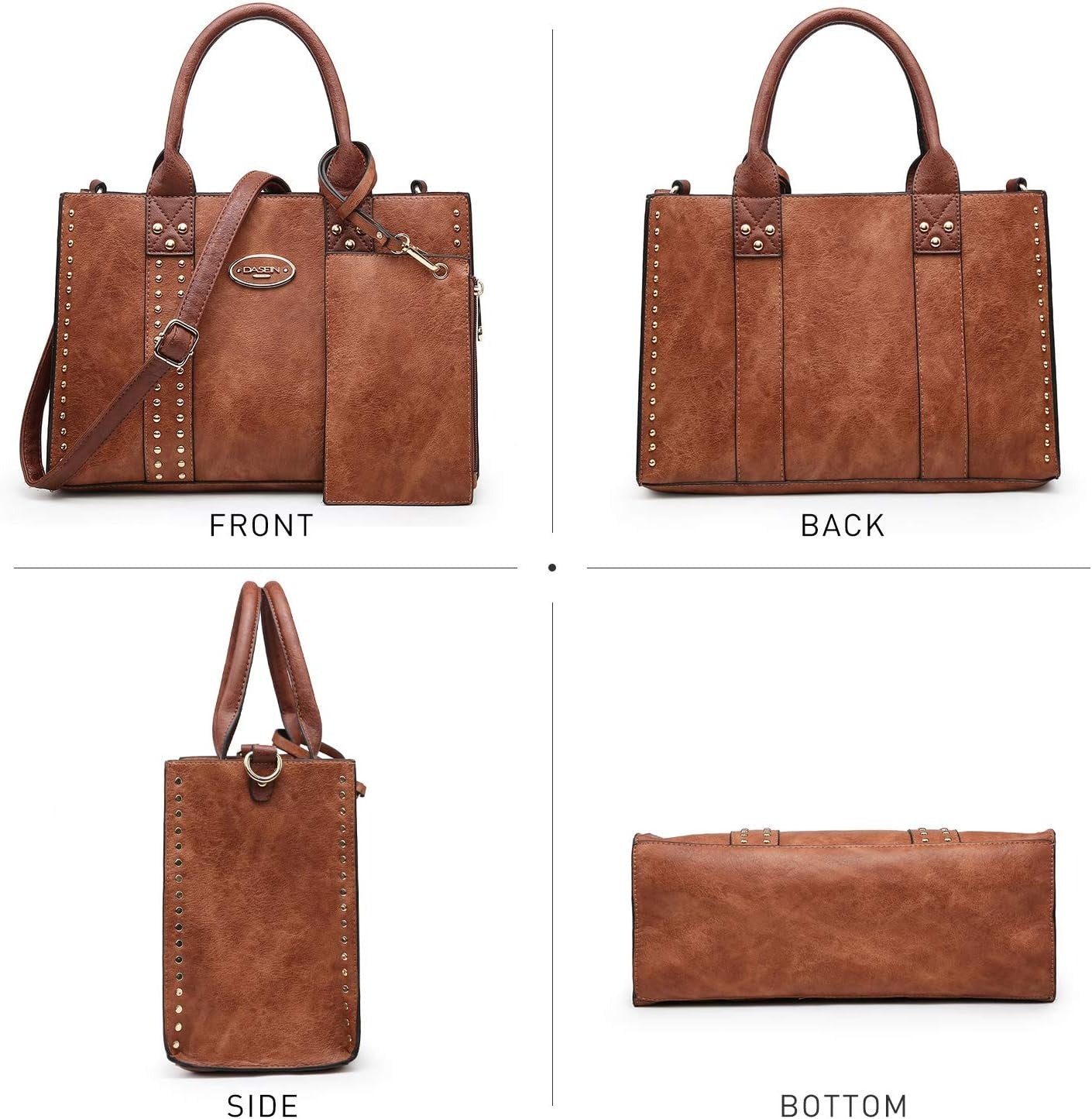 Purses Handbags for Women Tote Wallet Set Top Handle Satchel Shoulder Hobo Bag 3pcs