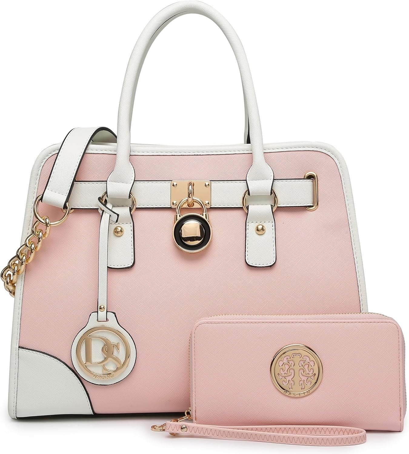 Women Handbags Top Handle Satchel Purse Shoulder Bag Hobo Bag Work Bag Set 2pcs