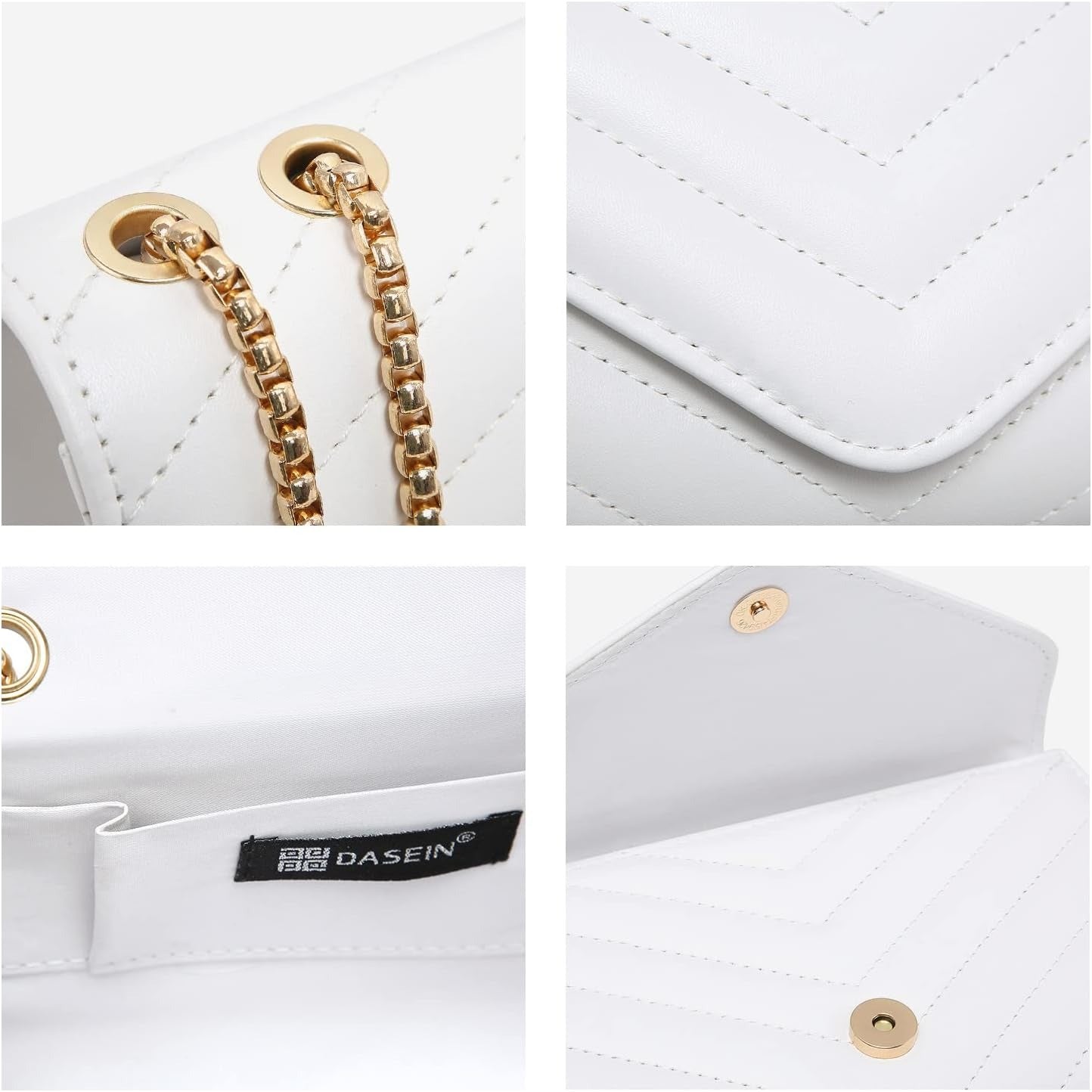 Women Small Quilted Crossbody Bags Stylish Designer Evening Bag Clutch Purses and Handbags with Chain Shoulder Strap