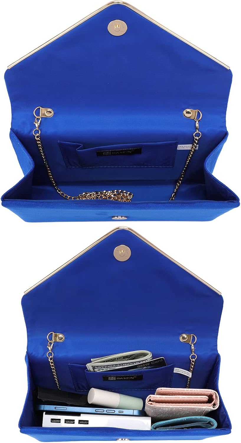 Women Faux Suede Evening Clutch Bags Formal Party Clutches Wedding Purses Cocktail Prom Clutches