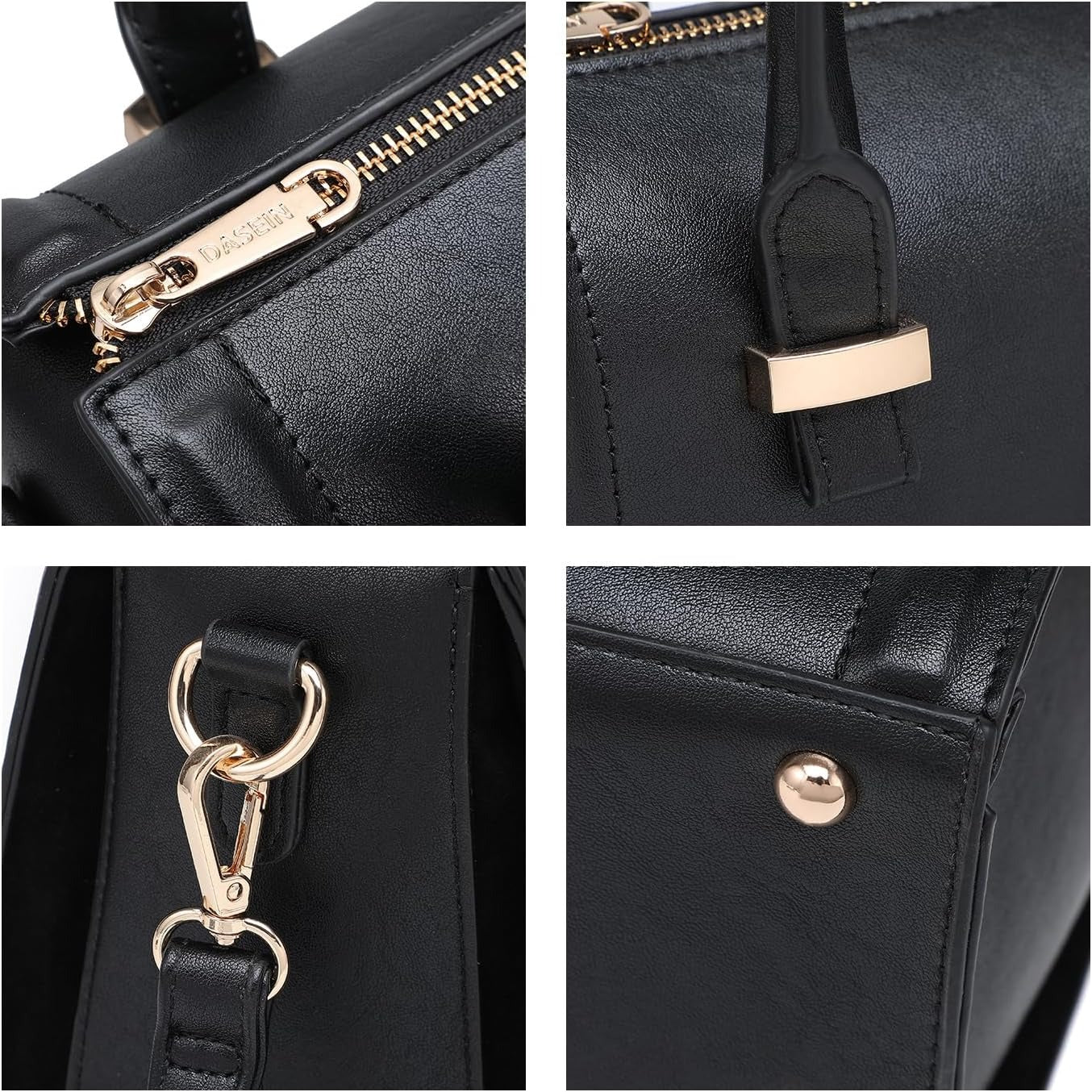 Shiny Patent Faux Leather Handbags Barrel Top Handle Purse Satchel Bag Shoulder Bag for Women