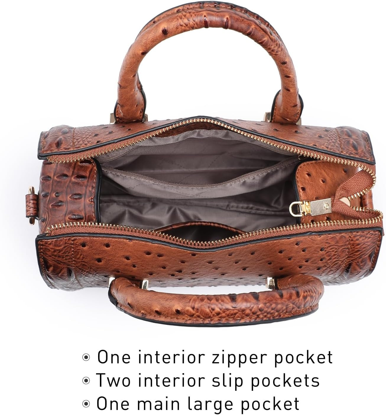 Shiny Patent Faux Leather Handbags Barrel Top Handle Purse Satchel Bag Shoulder Bag for Women