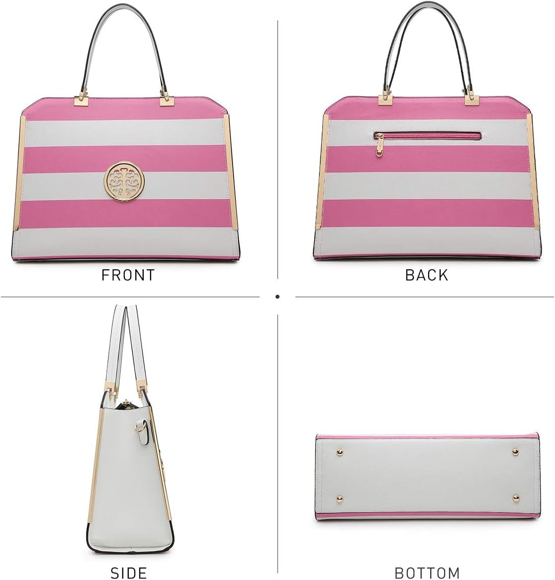 Women Purses and Handbags Top Handle Satchel Bags Large Shoulder Work Bag Tote with Wallet