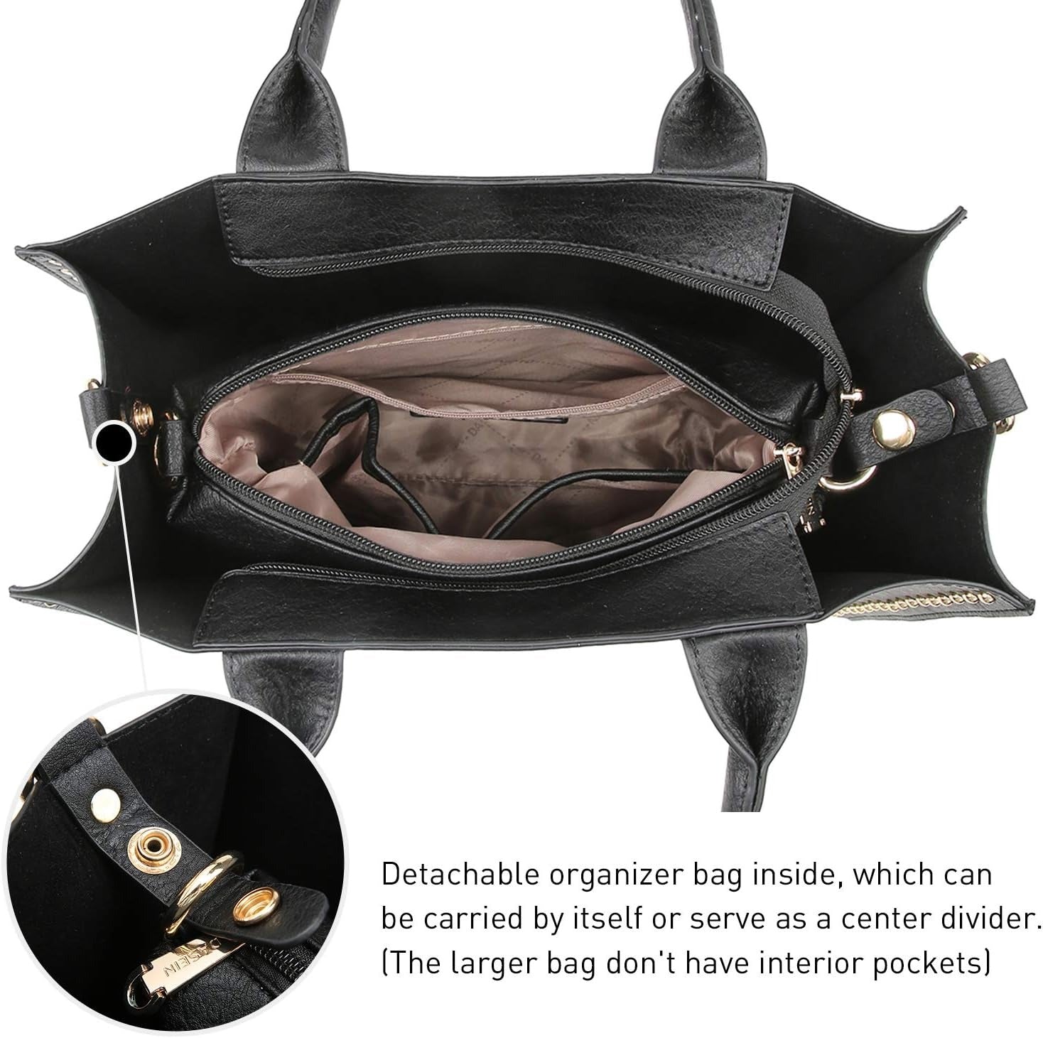 Purses Handbags for Women Tote Wallet Set Top Handle Satchel Shoulder Hobo Bag 3pcs