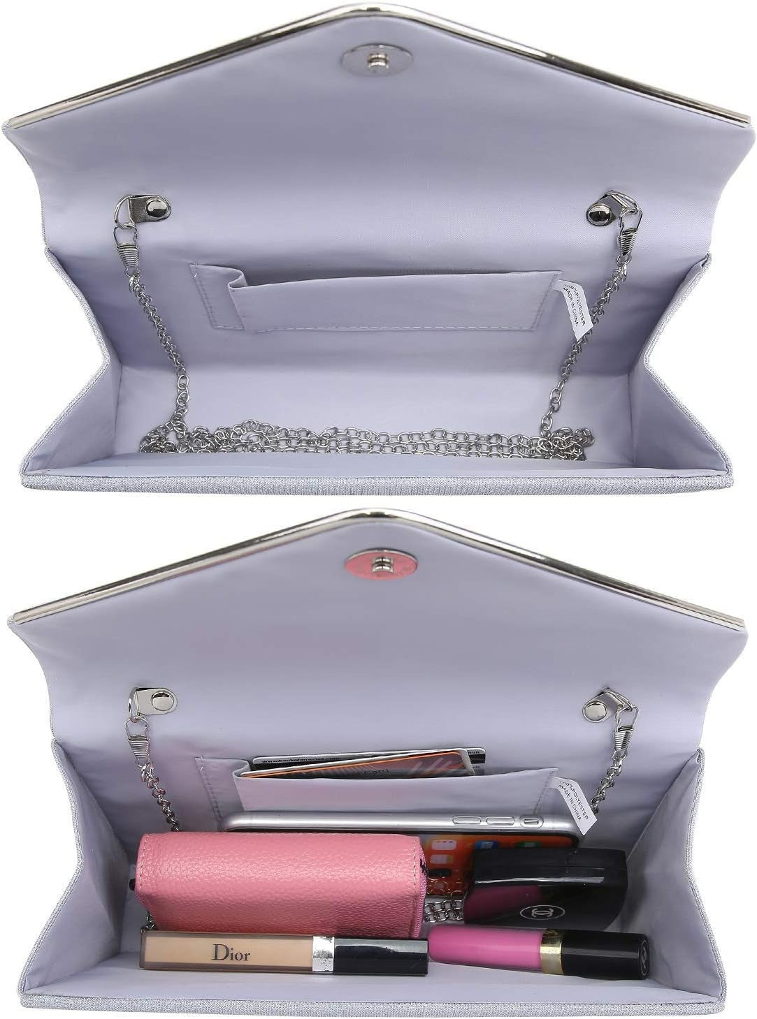 Women Glistening Clutches Handbags Evening Bags Wedding Purses Cocktail Prom Party Clutches