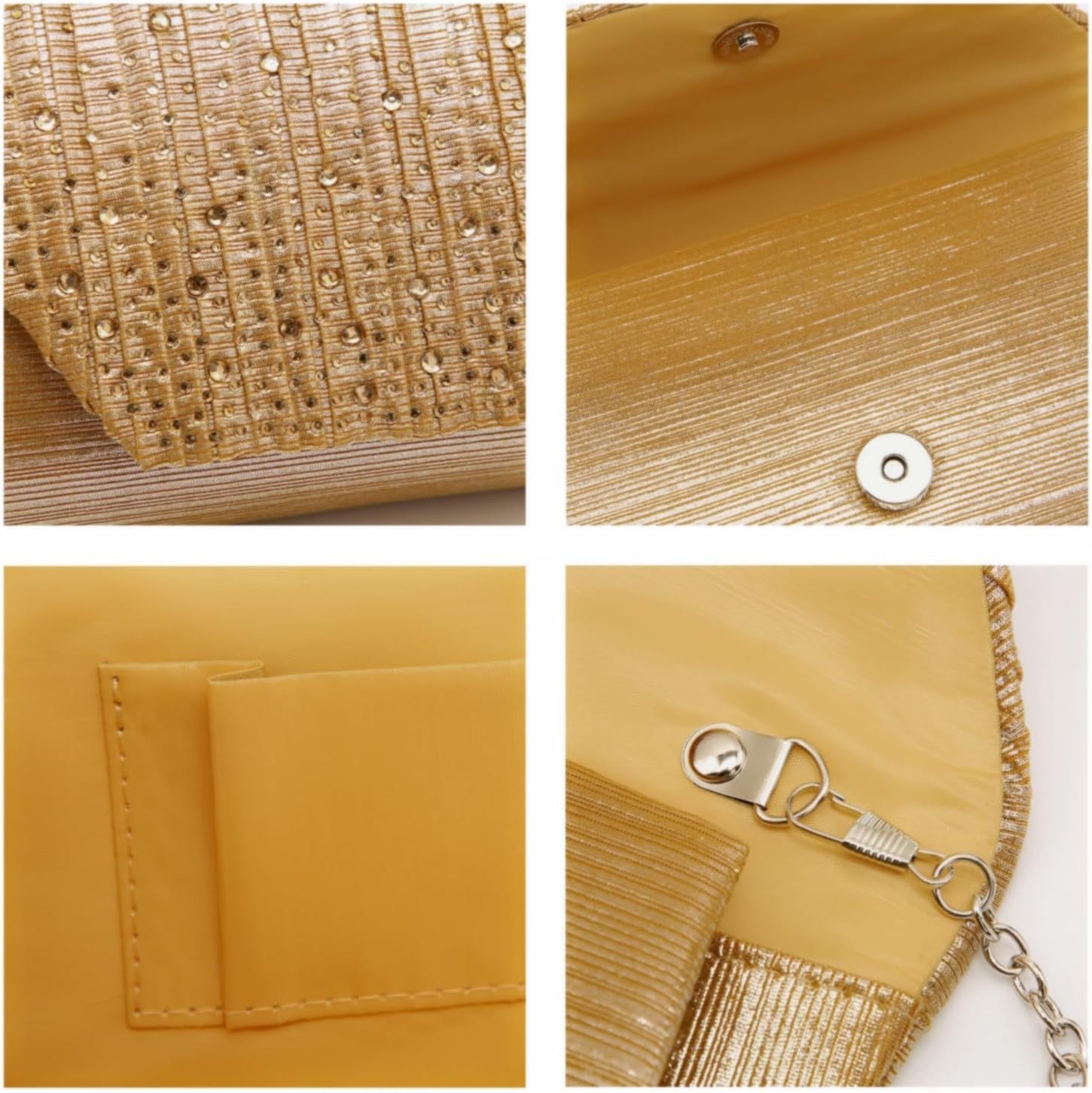 Women Evening Bags Wedding Purses Handbags Party Clutches Cocktail Prom Formal Clutch with Glitter Rhinestones