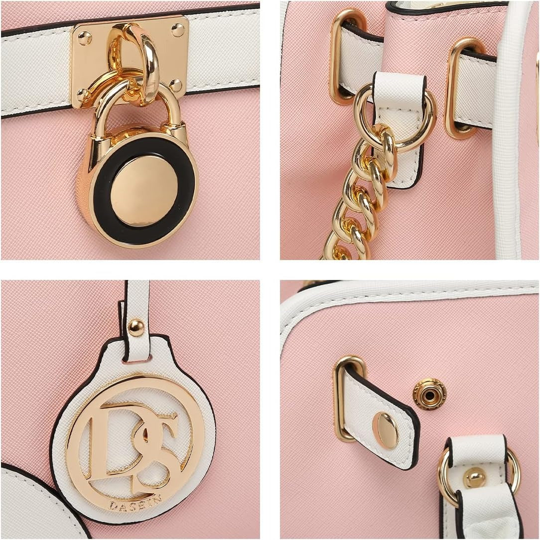 Women Handbags Top Handle Satchel Purse Shoulder Bag Hobo Bag Work Bag Set 2pcs