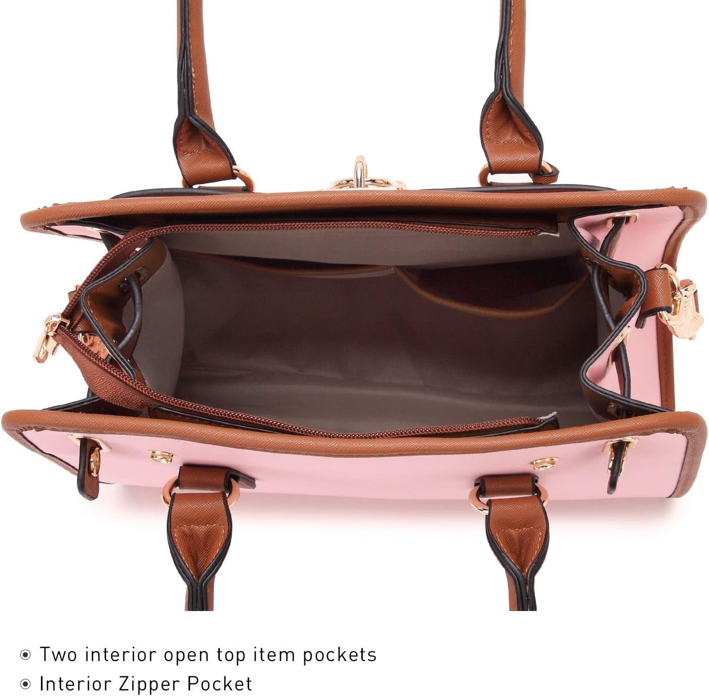 Women Handbags Top Handle Satchel Purse Shoulder Bag Hobo Bag Work Bag Set 2pcs