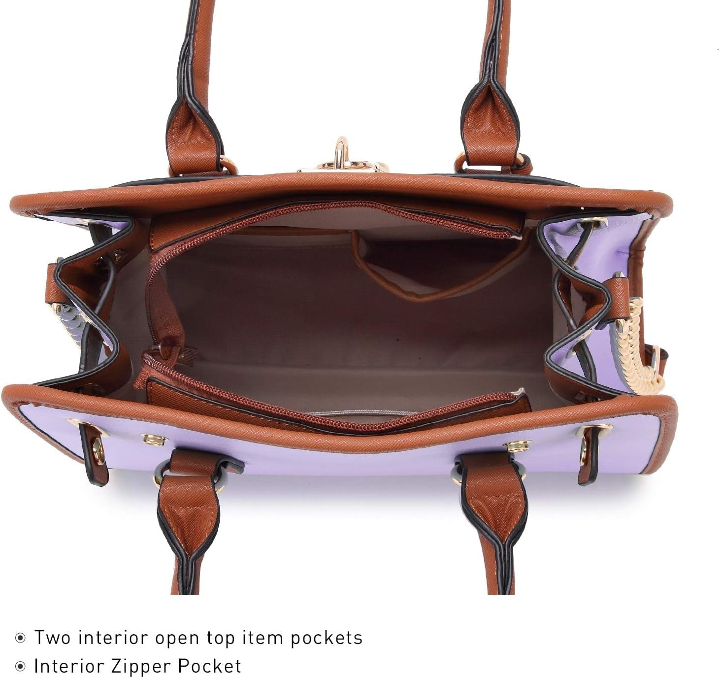 Women Handbags Top Handle Satchel Purse Shoulder Bag Hobo Bag Work Bag Set 2pcs
