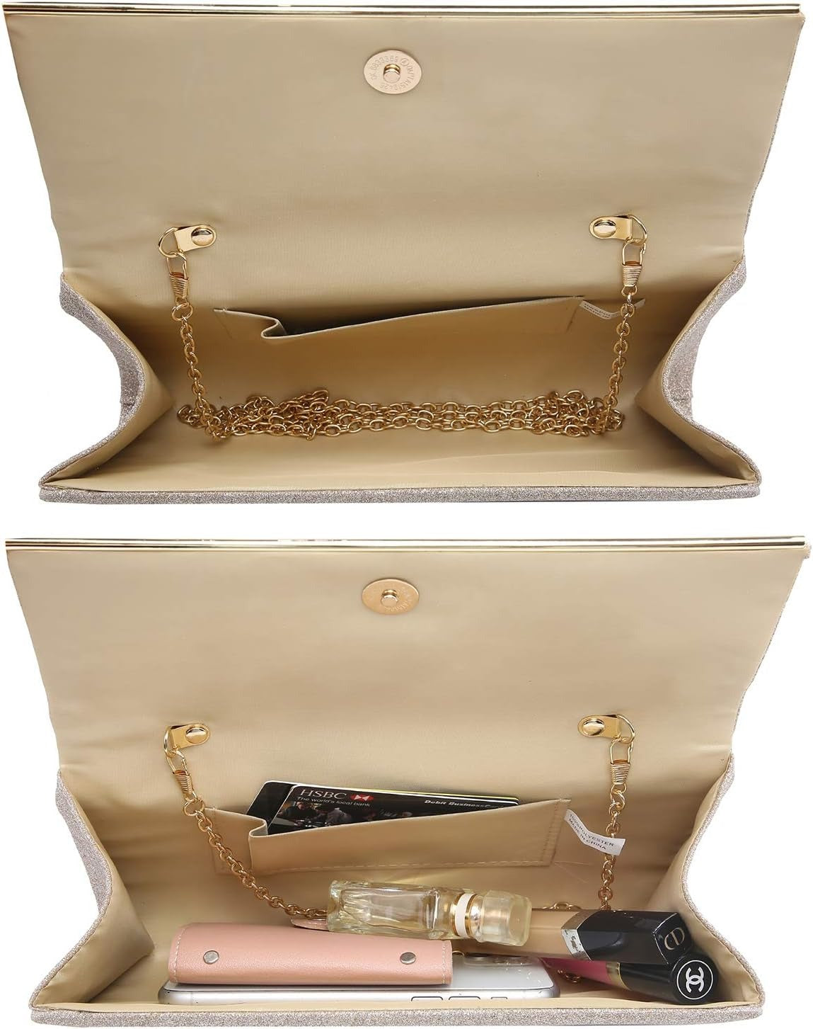 Women's Evening Bag Glitter Clutch Wedding Bridal Purse Sparkle Cocktail Party Prom Handbag | Wedding, Bridal, Sparkle, Cocktail, Party, Prom