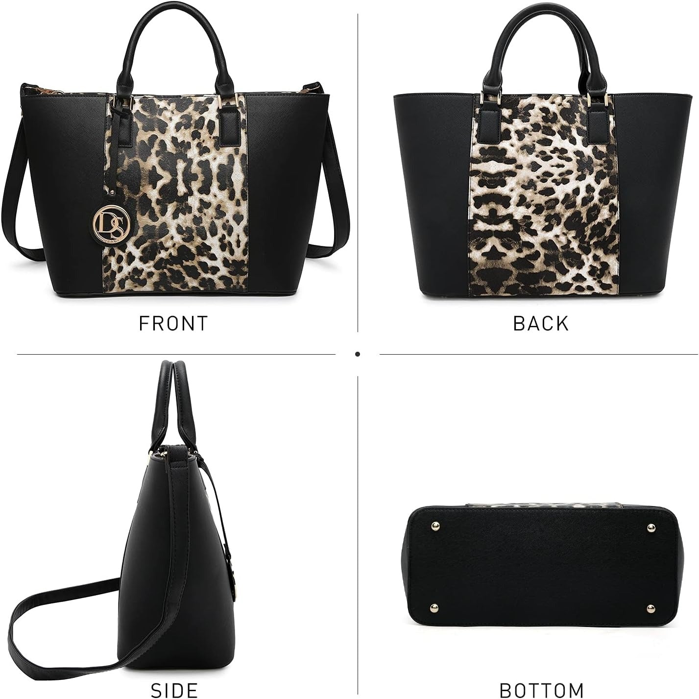 Satchel Purse Handbag for Women Large Shoulder Work Tote Bag With Matching Wallet