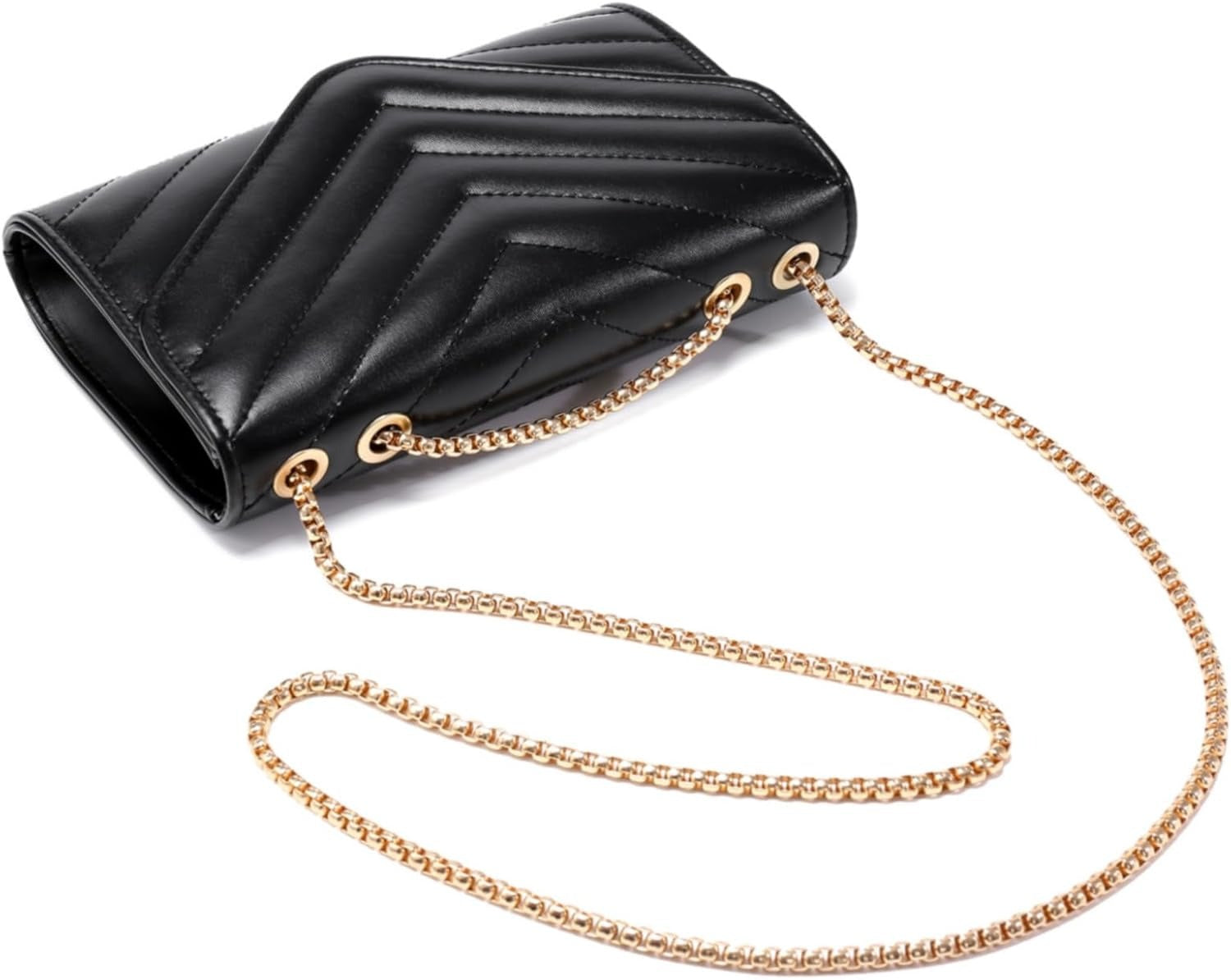 Women Small Quilted Crossbody Bags Stylish Designer Evening Bag Clutch Purses and Handbags with Chain Shoulder Strap