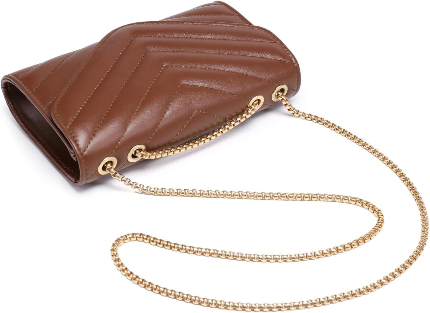 Women Small Quilted Crossbody Bags Stylish Designer Evening Bag Clutch Purses and Handbags with Chain Shoulder Strap