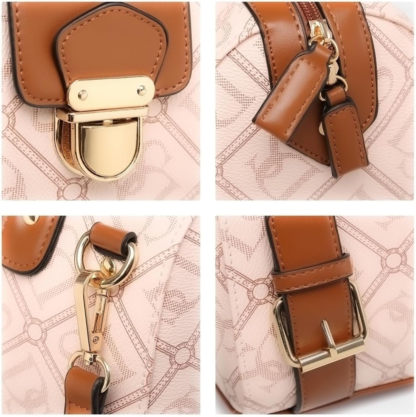 Women Barrel Handbags Fashion Satchel Bags Top Handle Shoulder Purses Vegan Leather Work Tote