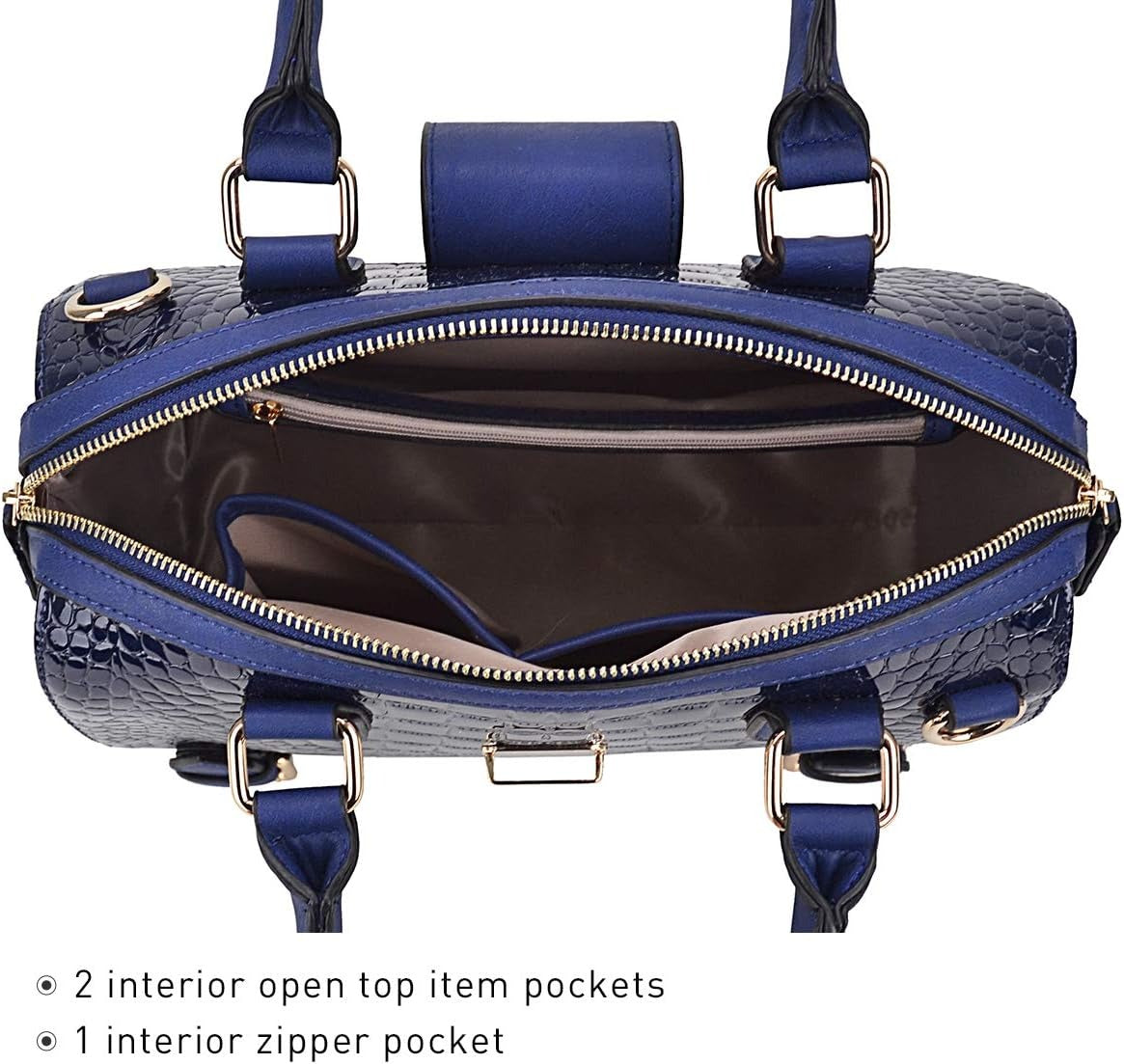 Women Barrel Handbags Fashion Satchel Bags Top Handle Shoulder Purses Vegan Leather Work Tote