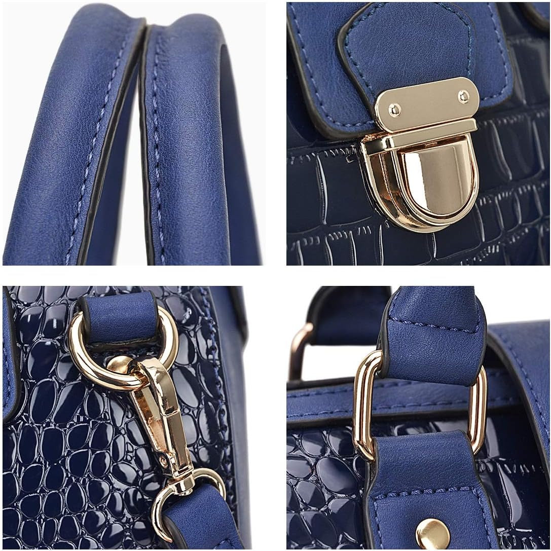 Women Barrel Handbags Fashion Satchel Bags Top Handle Shoulder Purses Vegan Leather Work Tote