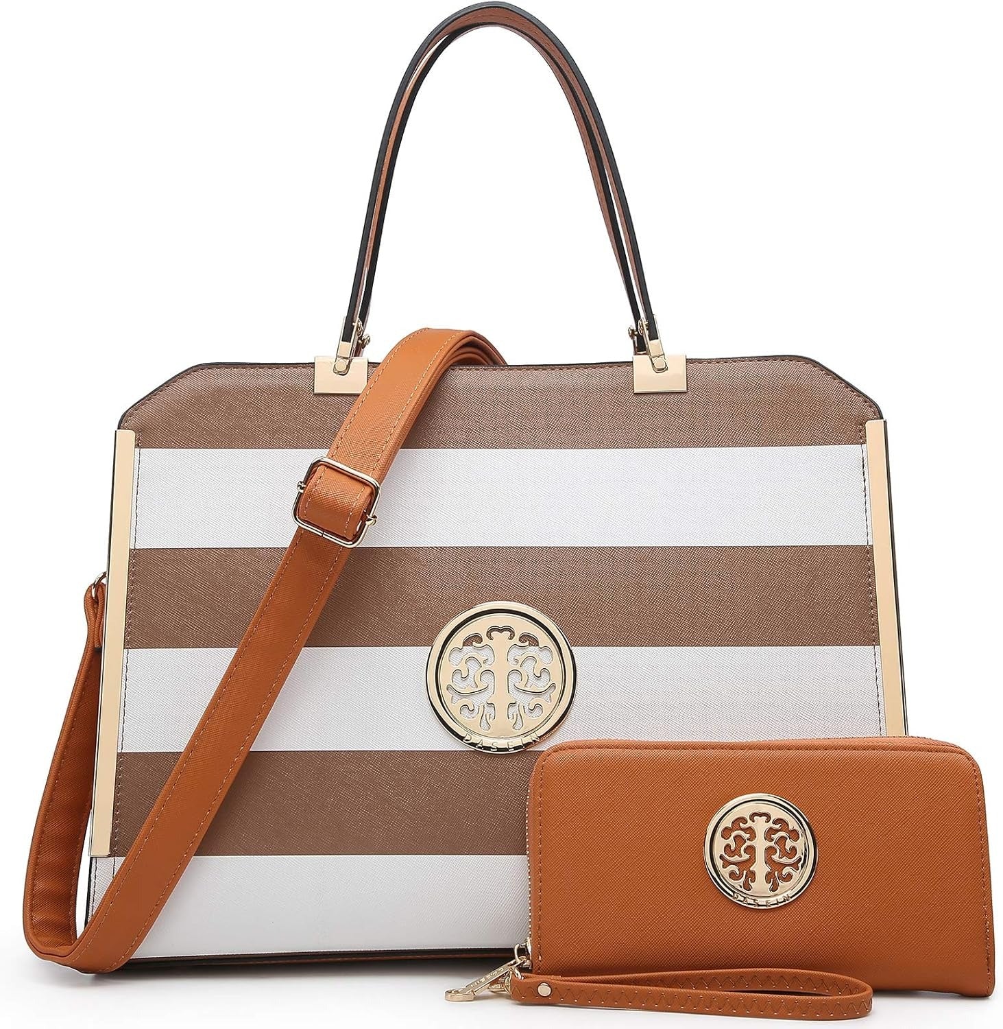 Women Purses and Handbags Top Handle Satchel Bags Large Shoulder Work Bag Tote with Wallet