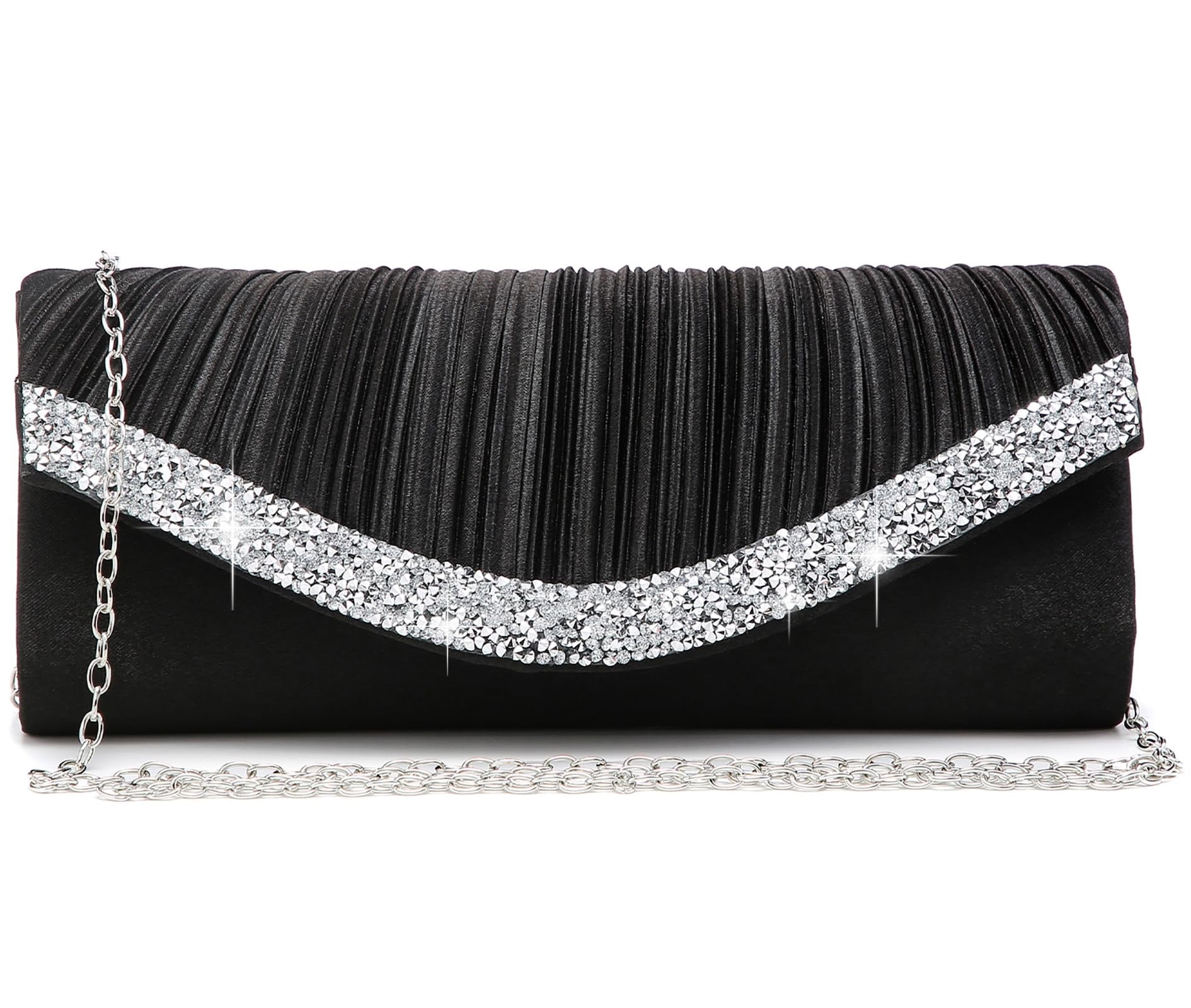 Clutch Purses for Women Evening Bags Formal Clutches with Rhinestones for Wedding Party Prom Dressy Purse
