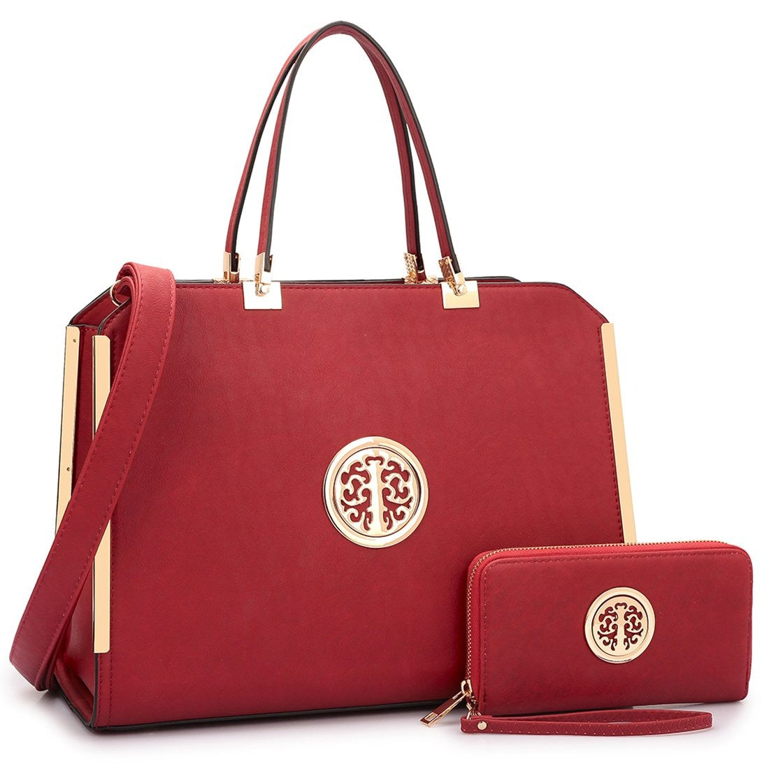 Women Purses and Handbags Top Handle Satchel Bags Large Shoulder Work Bag Tote with Wallet