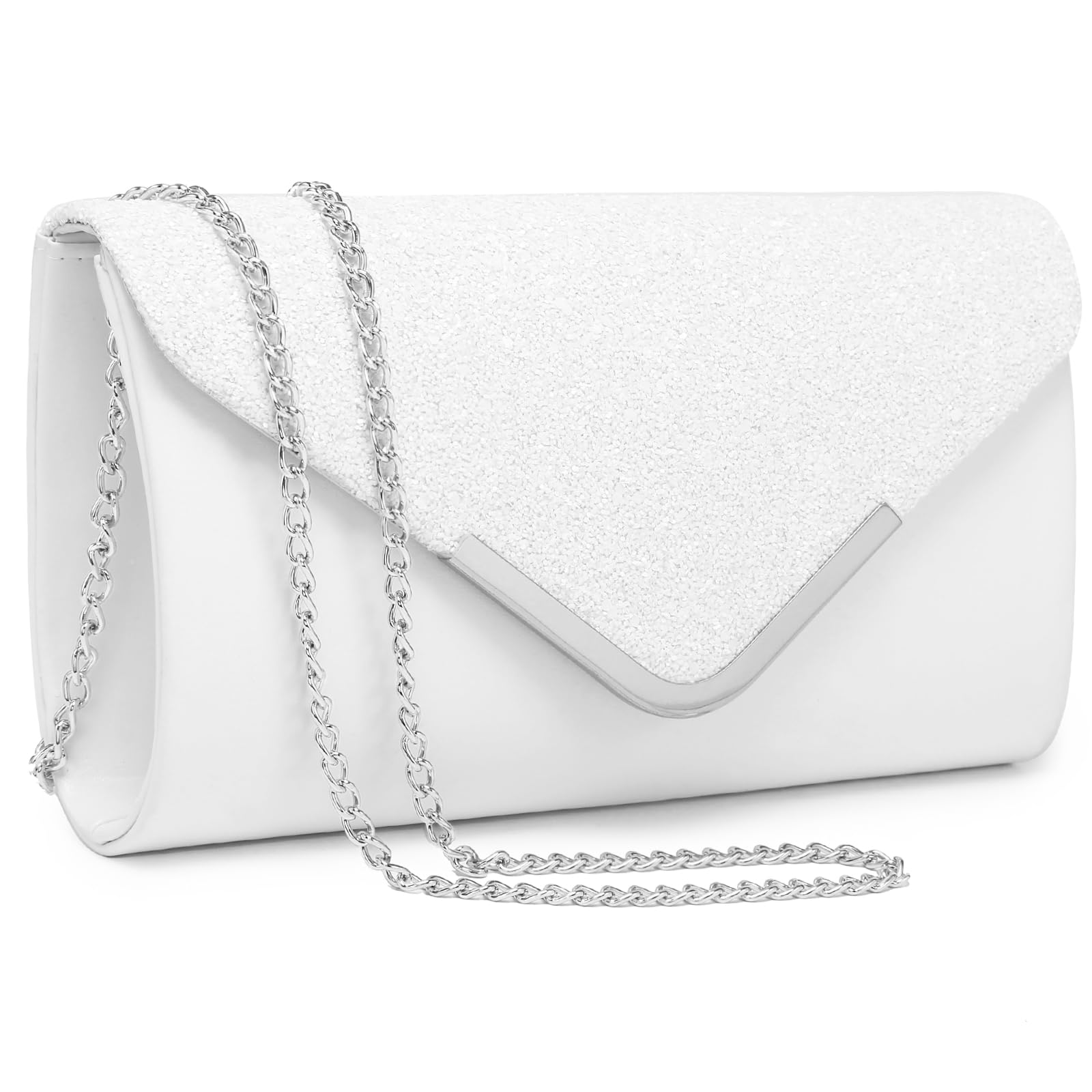 Women Evening Bags Formal Clutch Purses for Wedding Party Prom Handbags with Shoulder Strap and Glitter Flap | Formal, Wedding Party, Prom, with Shoulder Strap, Glitter Flap, Formal