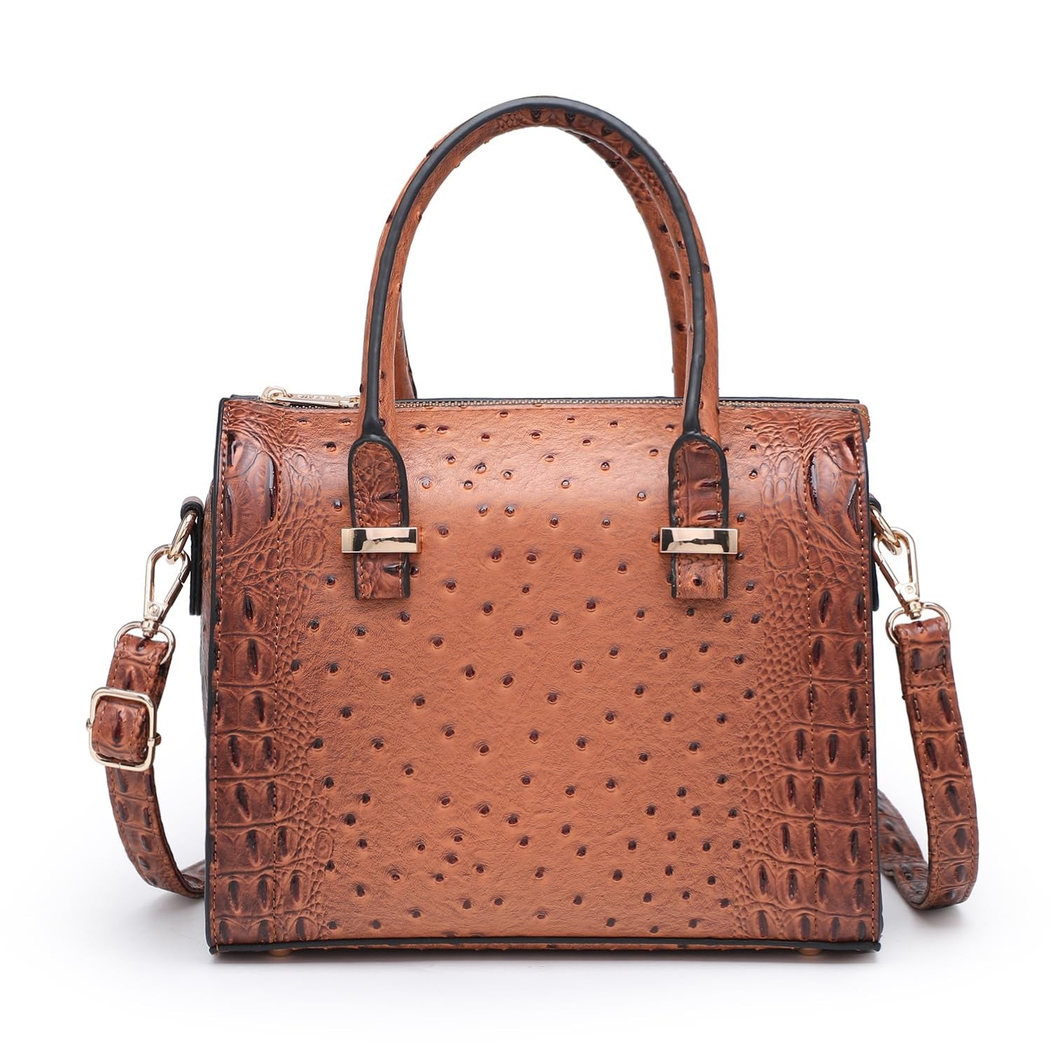 Shiny Patent Faux Leather Handbags Barrel Top Handle Purse Satchel Bag Shoulder Bag for Women