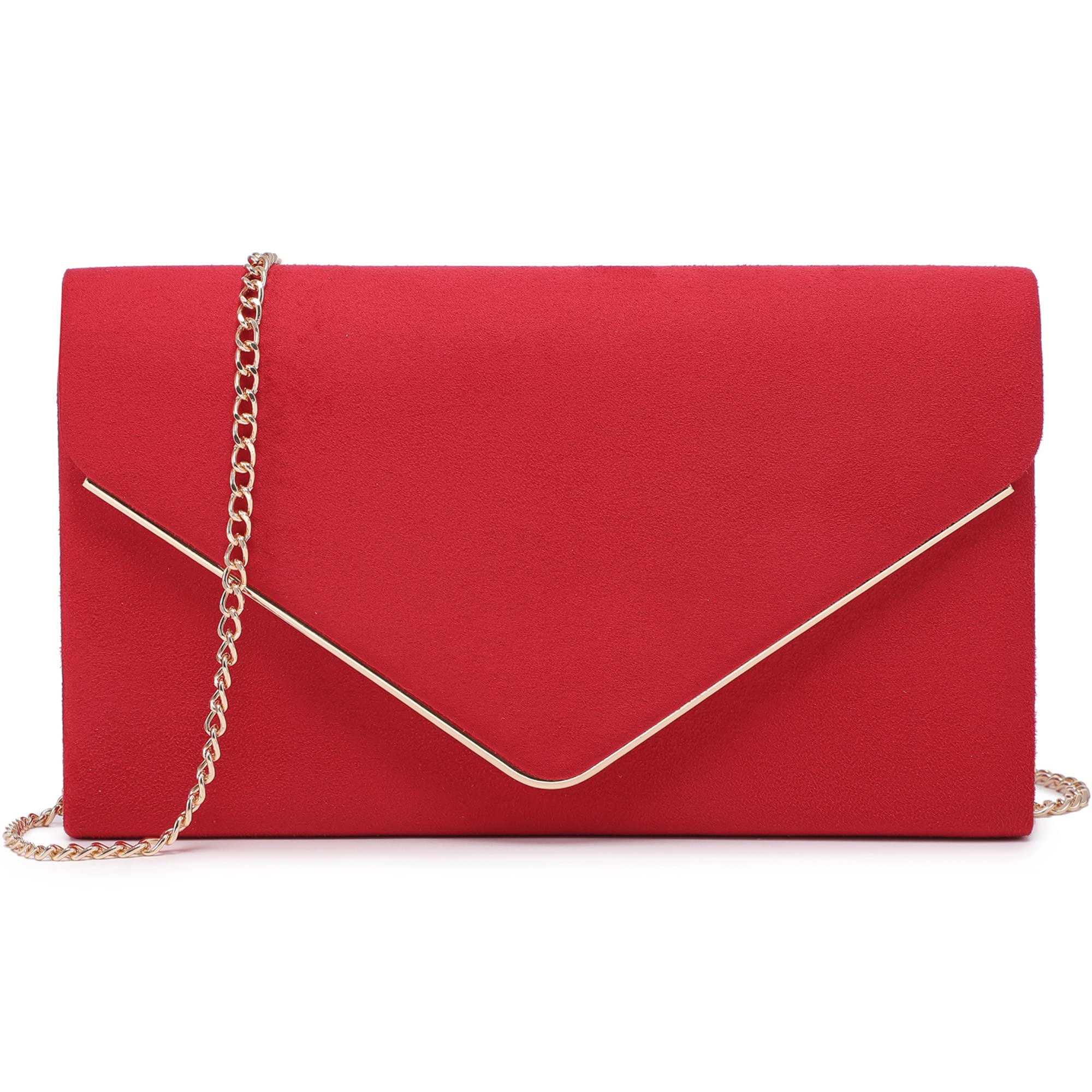 Women Faux Suede Evening Clutch Bags Formal Party Clutches Wedding Purses Cocktail Prom Clutches
